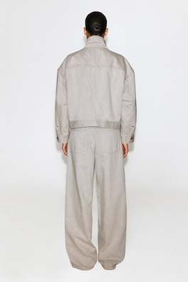 FACADE STRAIGHT-LEG JEANS — TAUPE 4