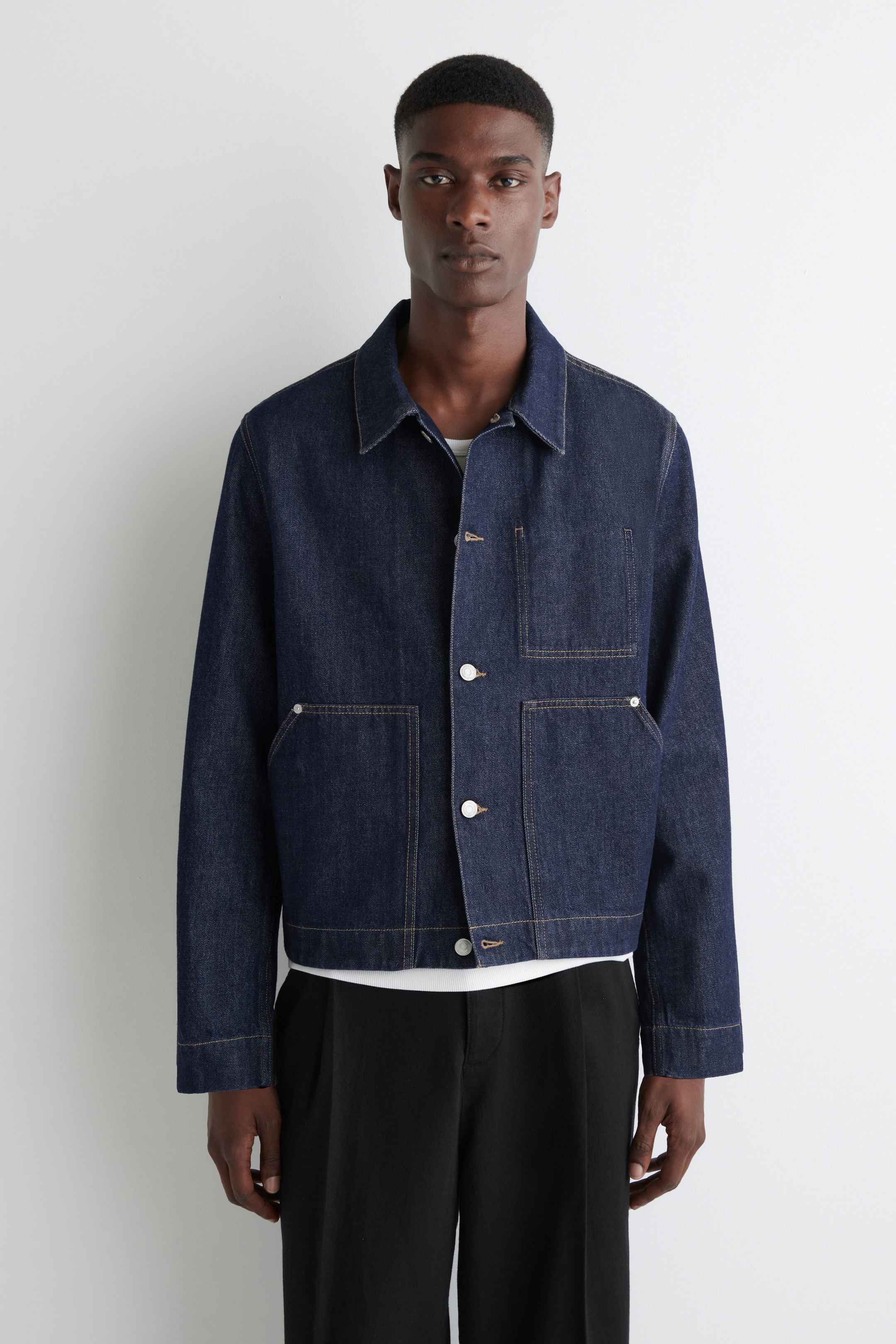 RINSED-DENIM JACKET