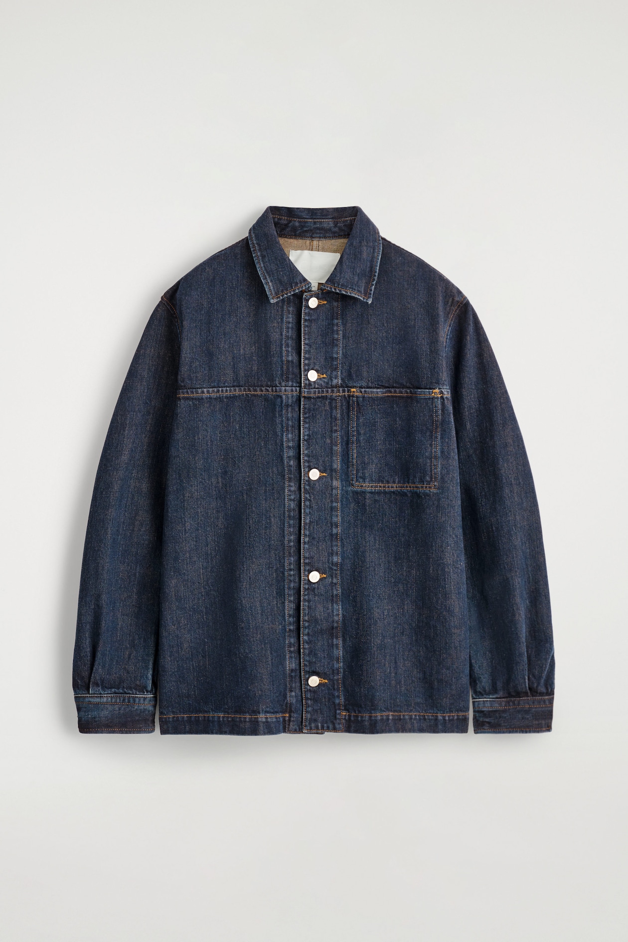 DENIM OVERSHIRT — DARK BLUE