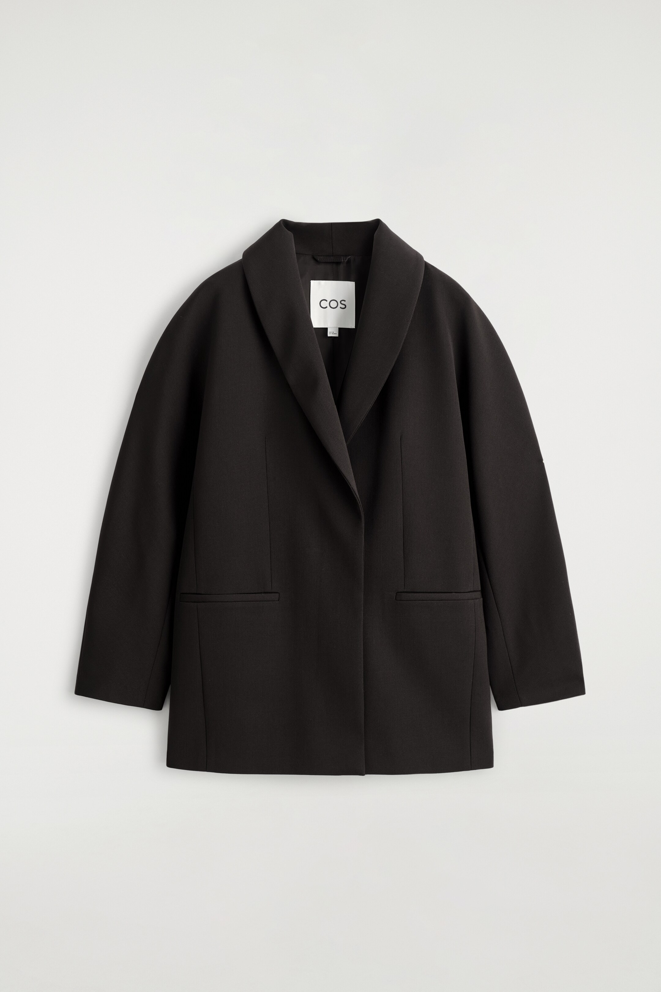 Vezi imaginea mai mare: SHAWL-COLLAR WOOL-BLEND BLAZER - MARO ÎNCHIS - FEMEI | H&M RO 6