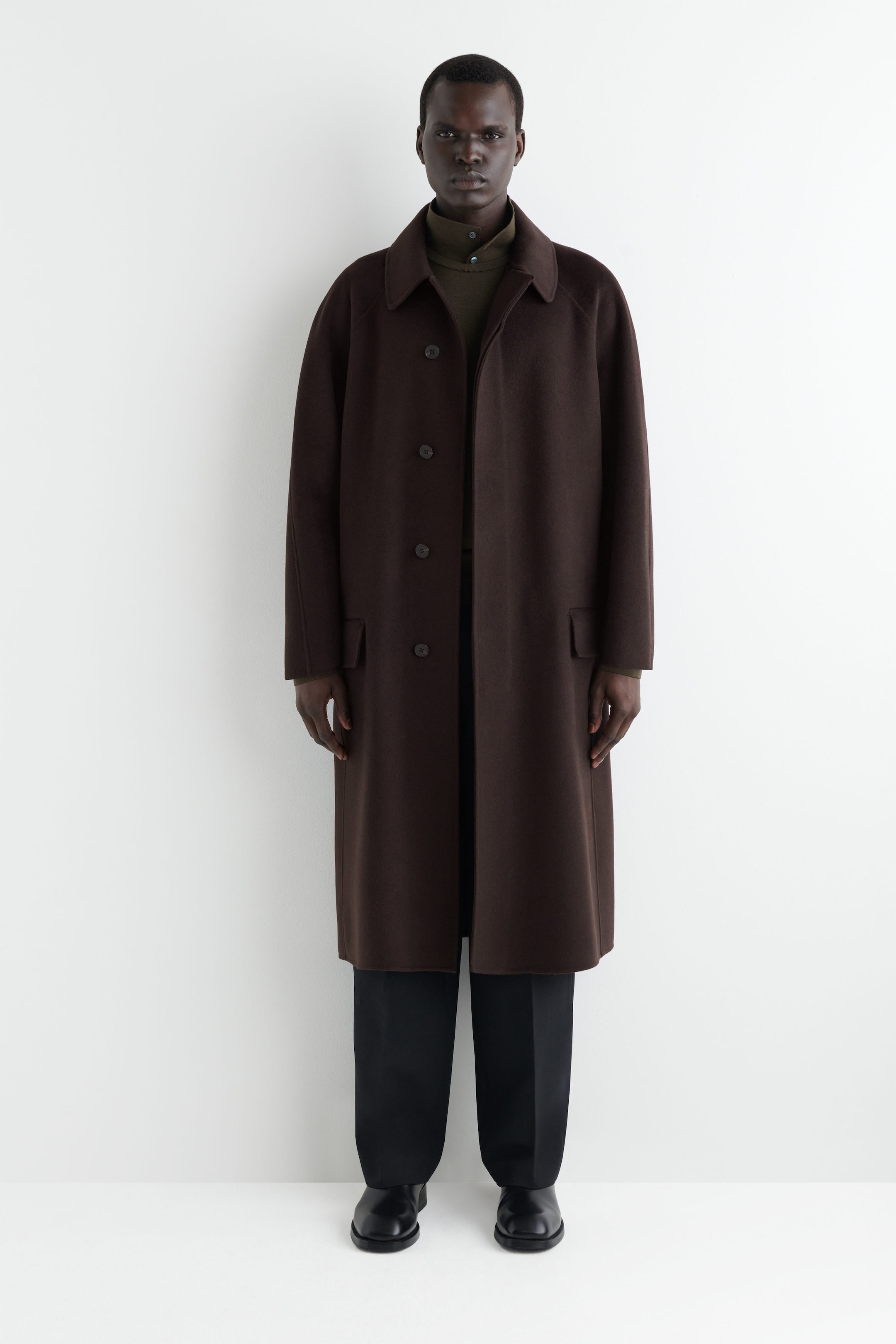 DOUBLE-FACED WOOL CAR COAT