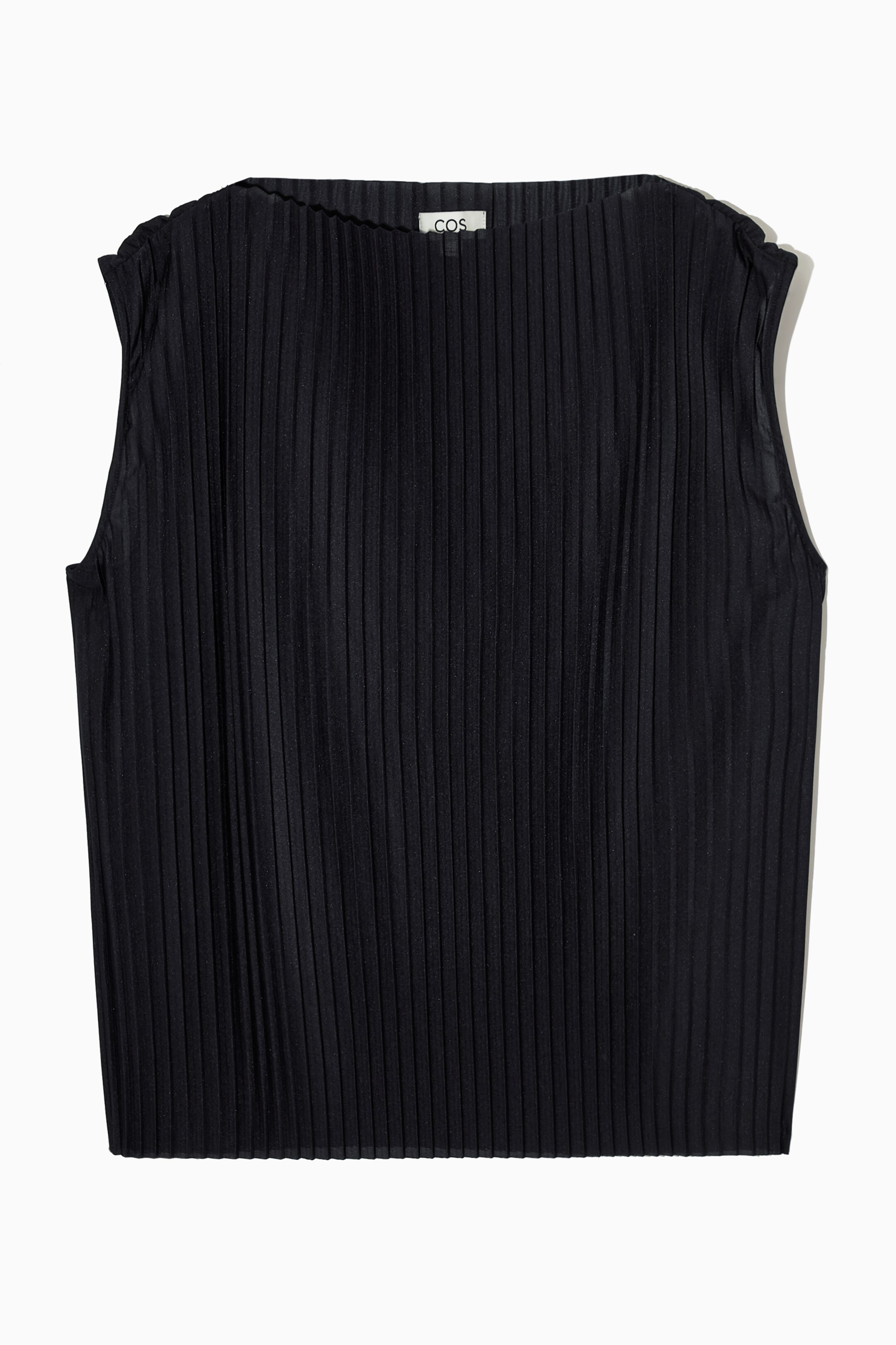 Ingrandisci l'immagine: PLISSÉ SLEEVELESS TOP - DARK NAVY - DONNA | H&M CH 1