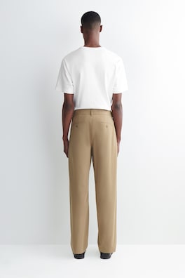 COTTON REGULAR-FIT STRAIGHT-LEG CHINOS — BEIGE 4