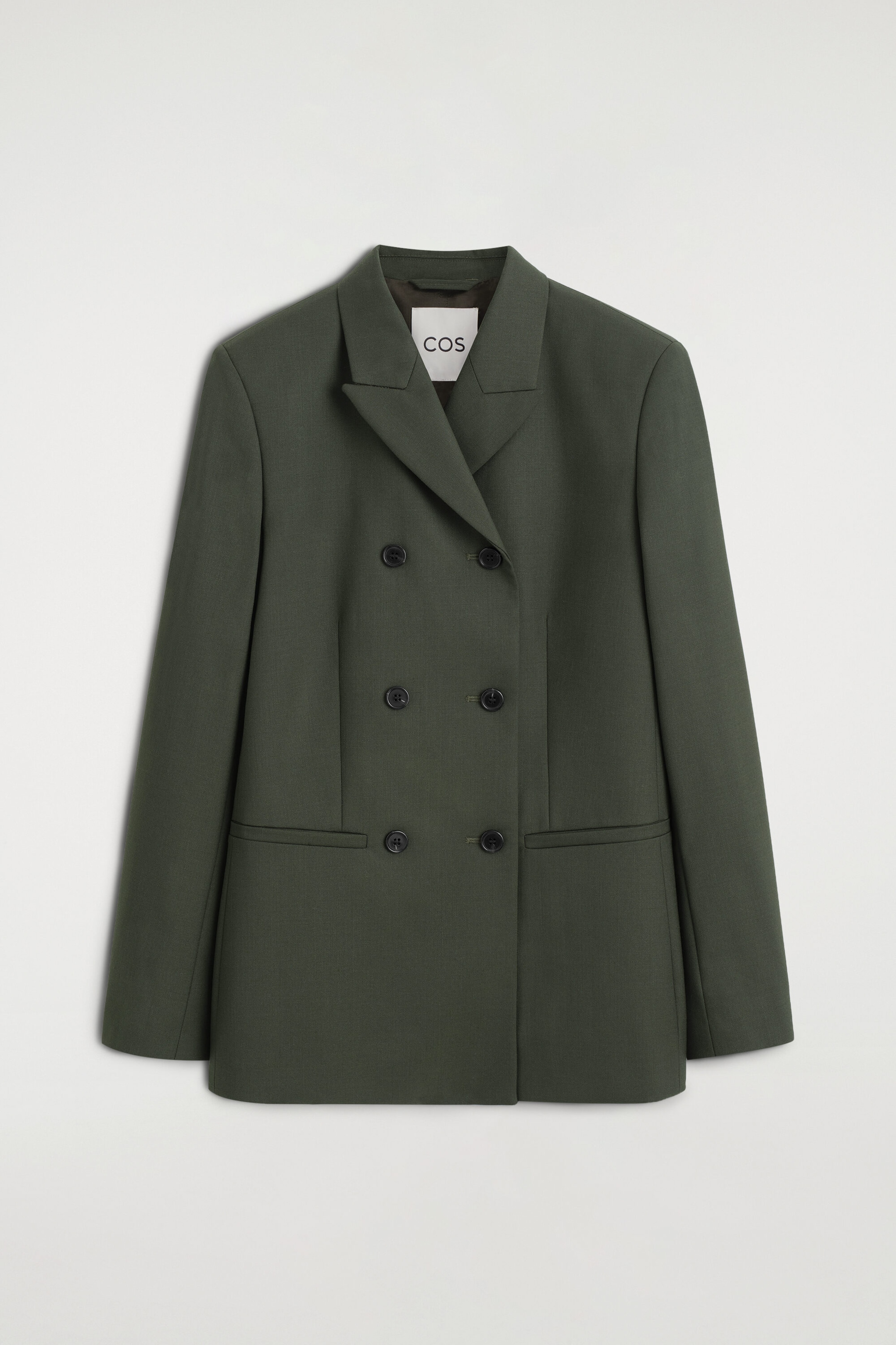 BLAZER CROISÉ EN MÉLANGE DE LAINE