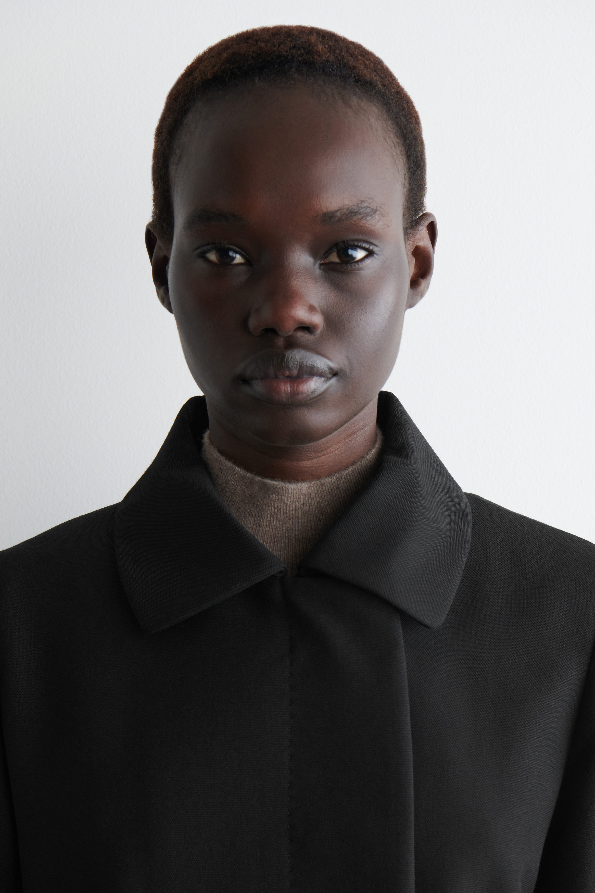 TAILORED WOOL-BLEND JACKET - BLACK | COS