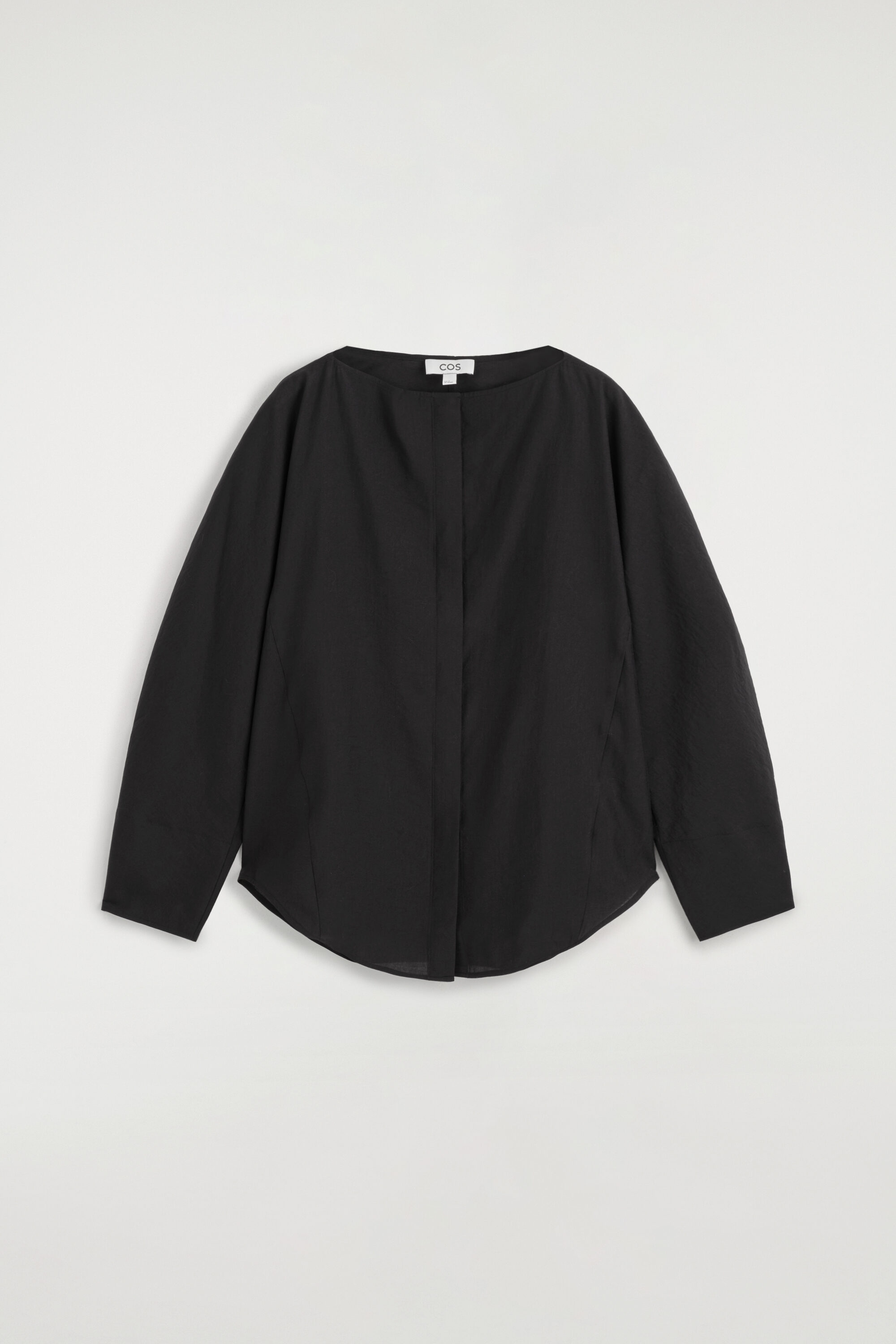 Sculpted Boat-neck Blouse