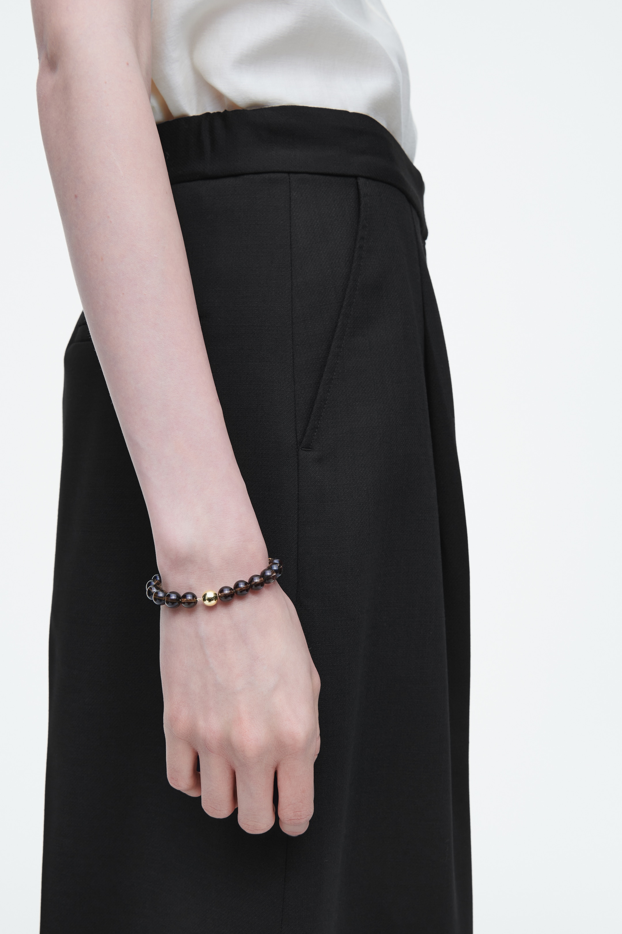 Visualizza immagine più grande: BRACCIALE DI PERLE IN QUARZO - MARRONE - DONNA | H&M IT 1