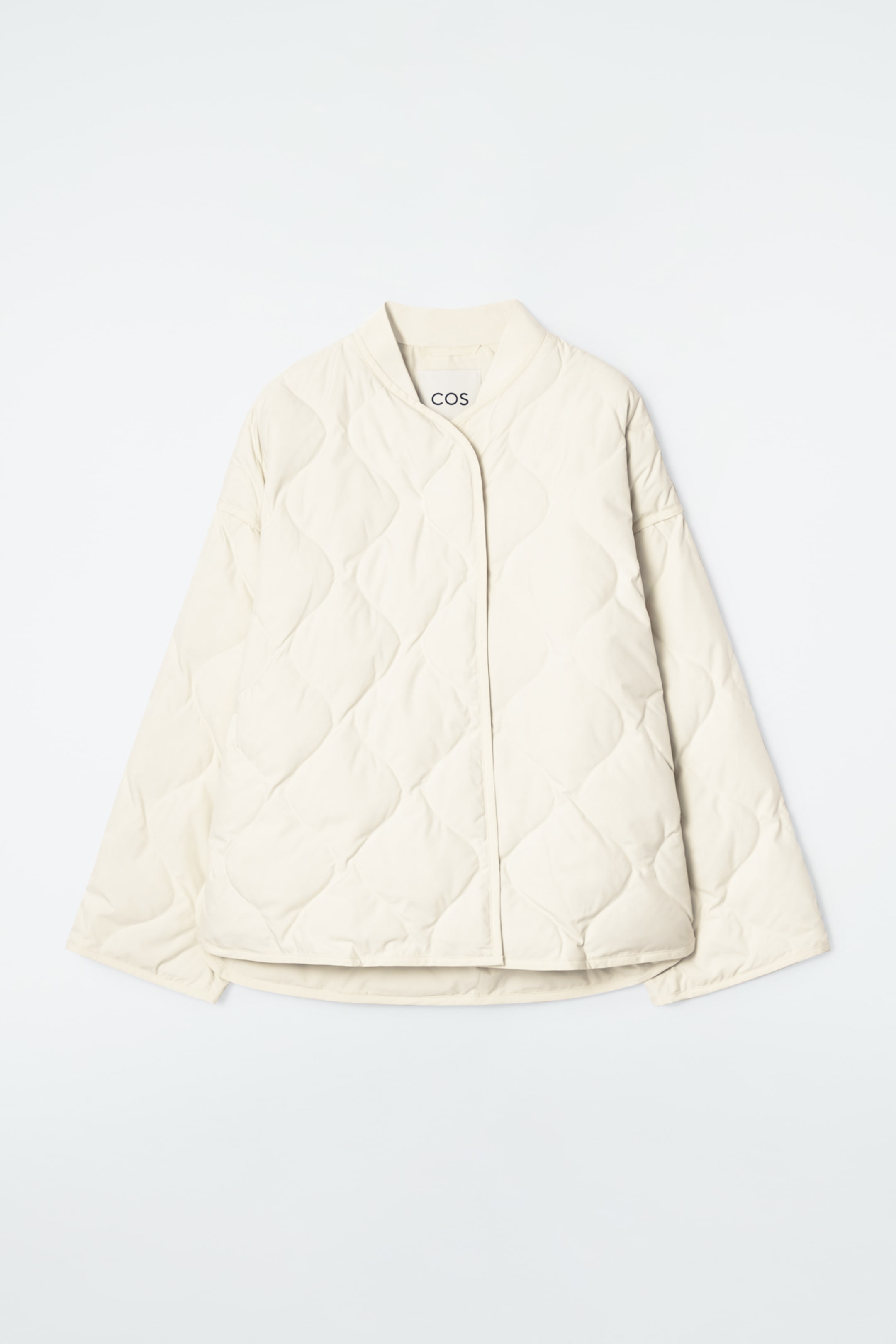 View larger image: OVERSIZED QUILTED JACKET - OFF-WHITE - Ladies | H&M GB 1