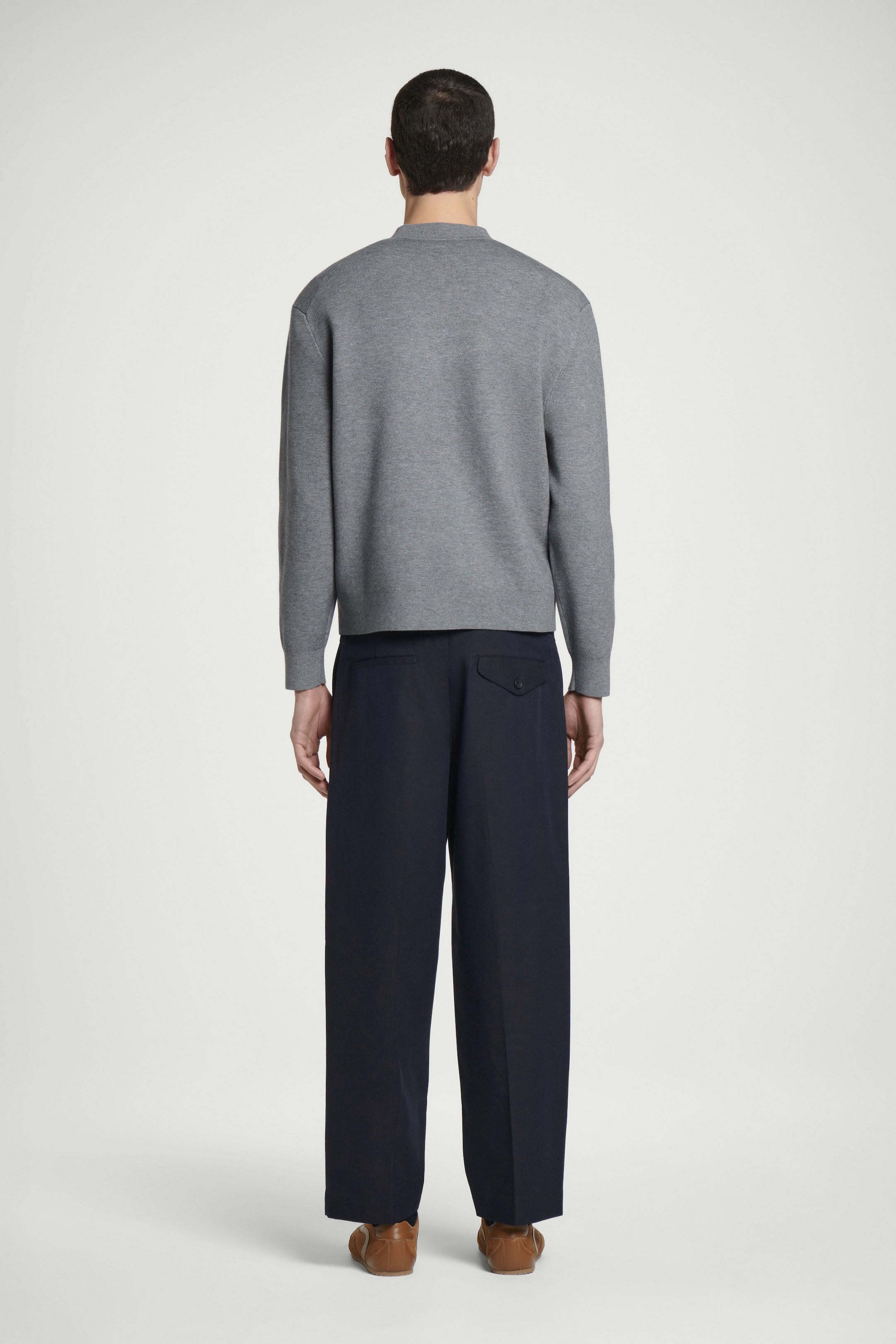 Größeres Bild anzeigen: STRICKPULLOVER AUS DOUBLEFACE-MATERIAL - GRAU - Men | H&M AT 4