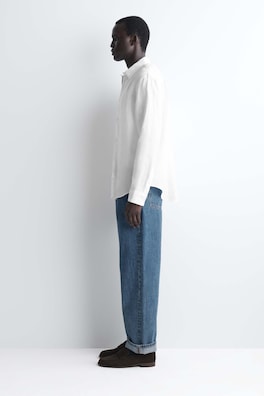 RELAXED LINEN SHIRT — WHITE 3
