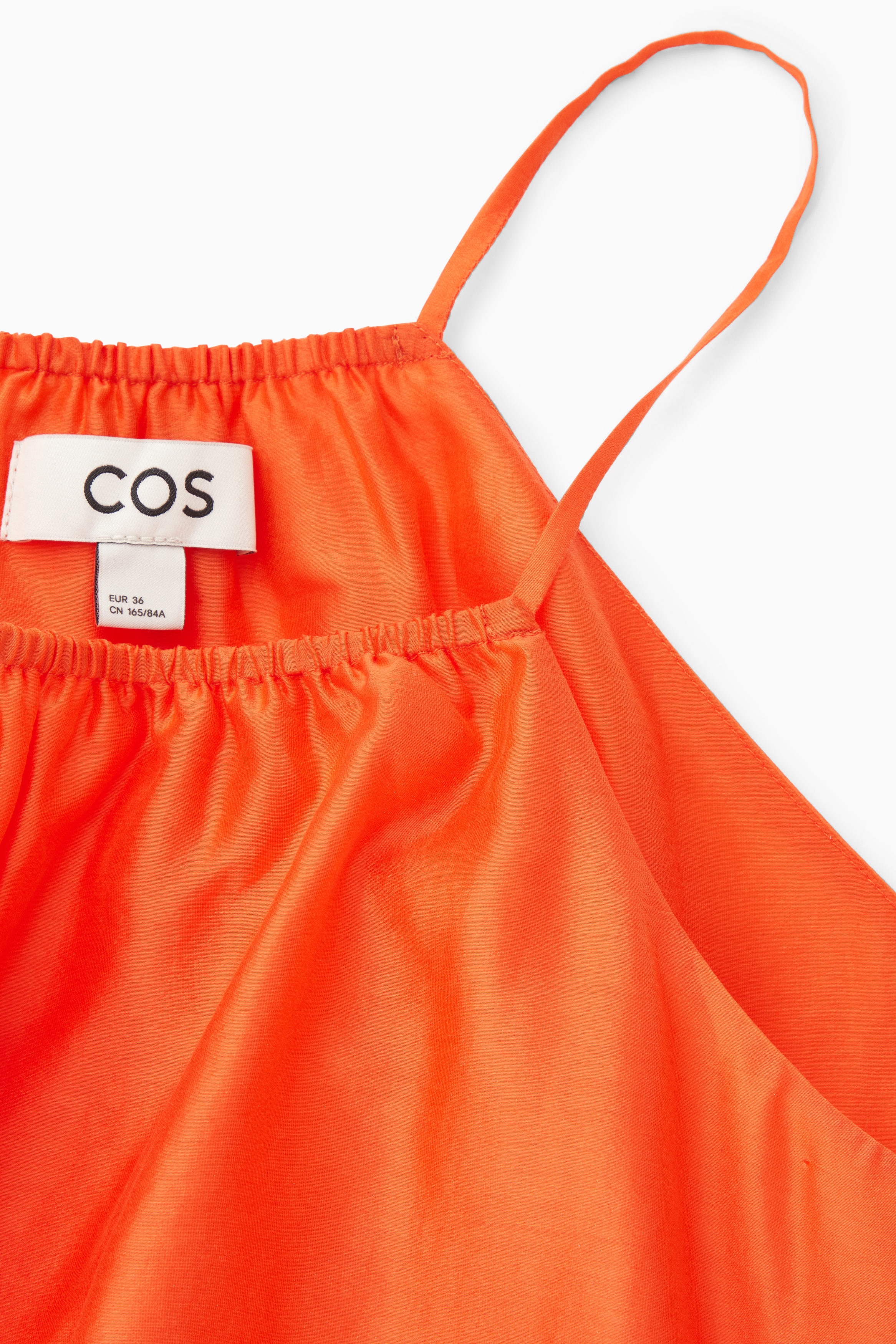 HALTERNECK TUNIC-STYLE TOP - BRIGHT ORANGE | COS