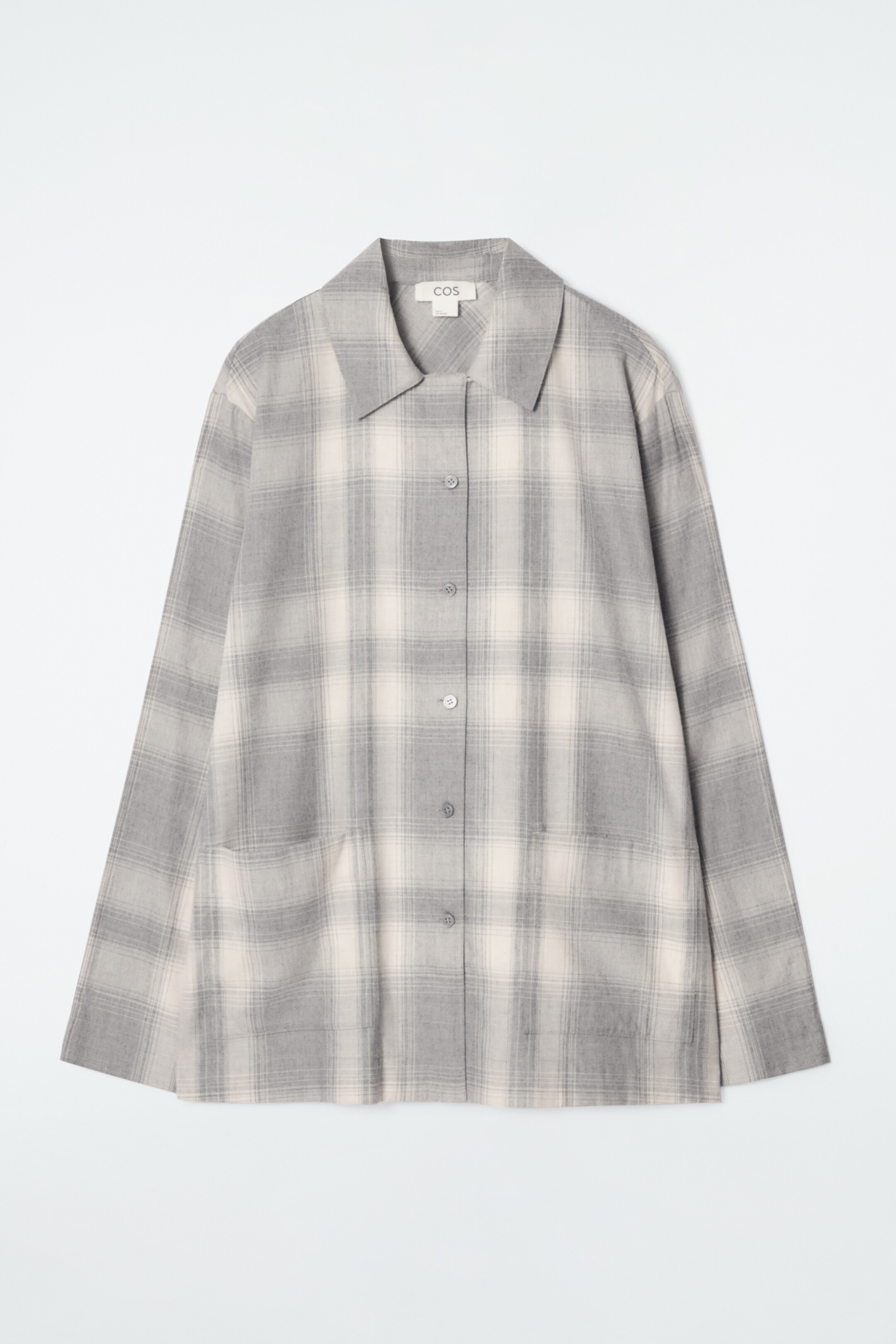 Ingrandisci l'immagine: CHECKED FLANNEL PYJAMA SHIRT - GREY / CHECKED - DONNA | H&M CH 6