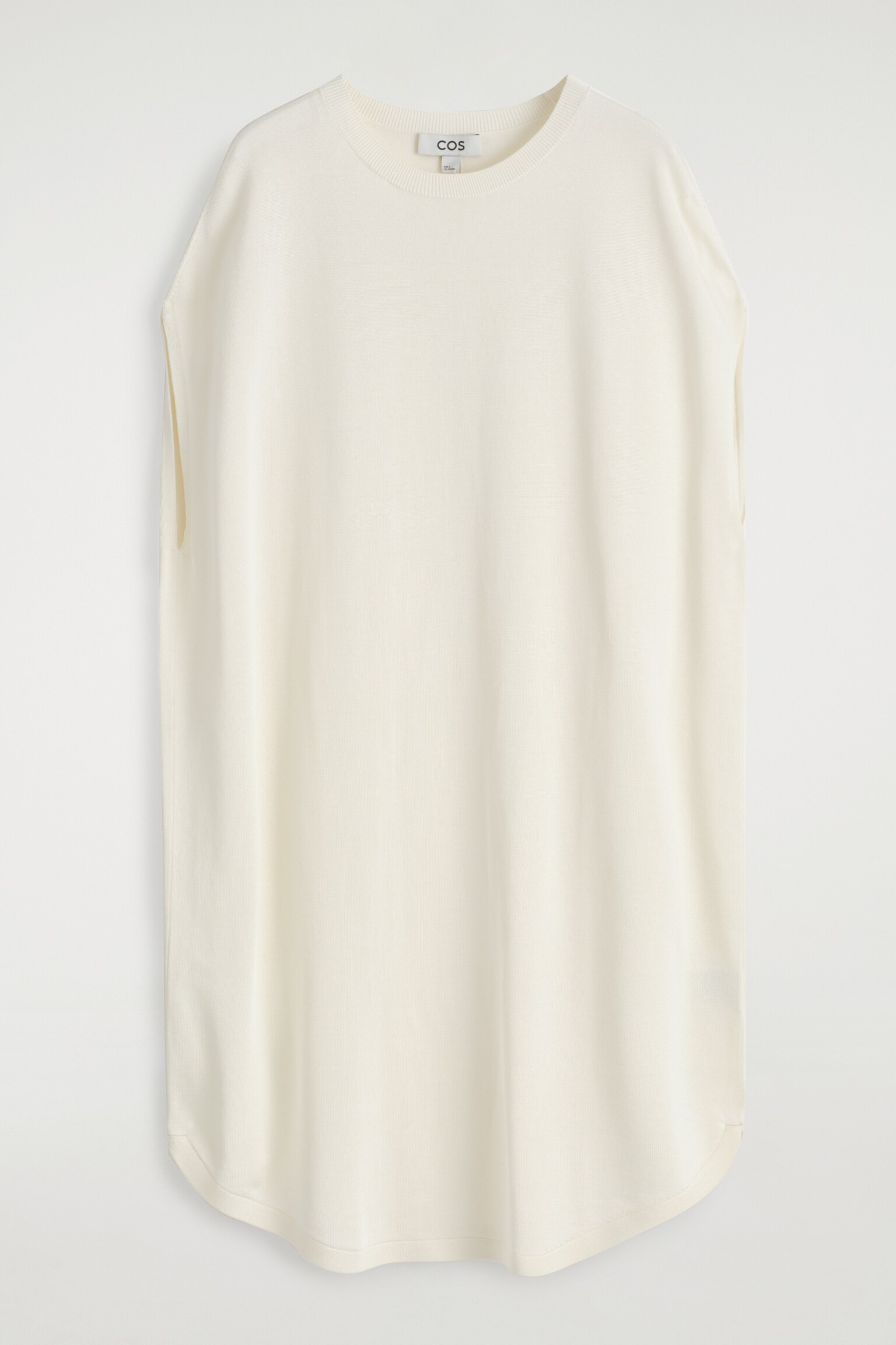 ROBE À OURLET CIRCULAIRE EN MAILLE - BLANC/NOIR - 2
