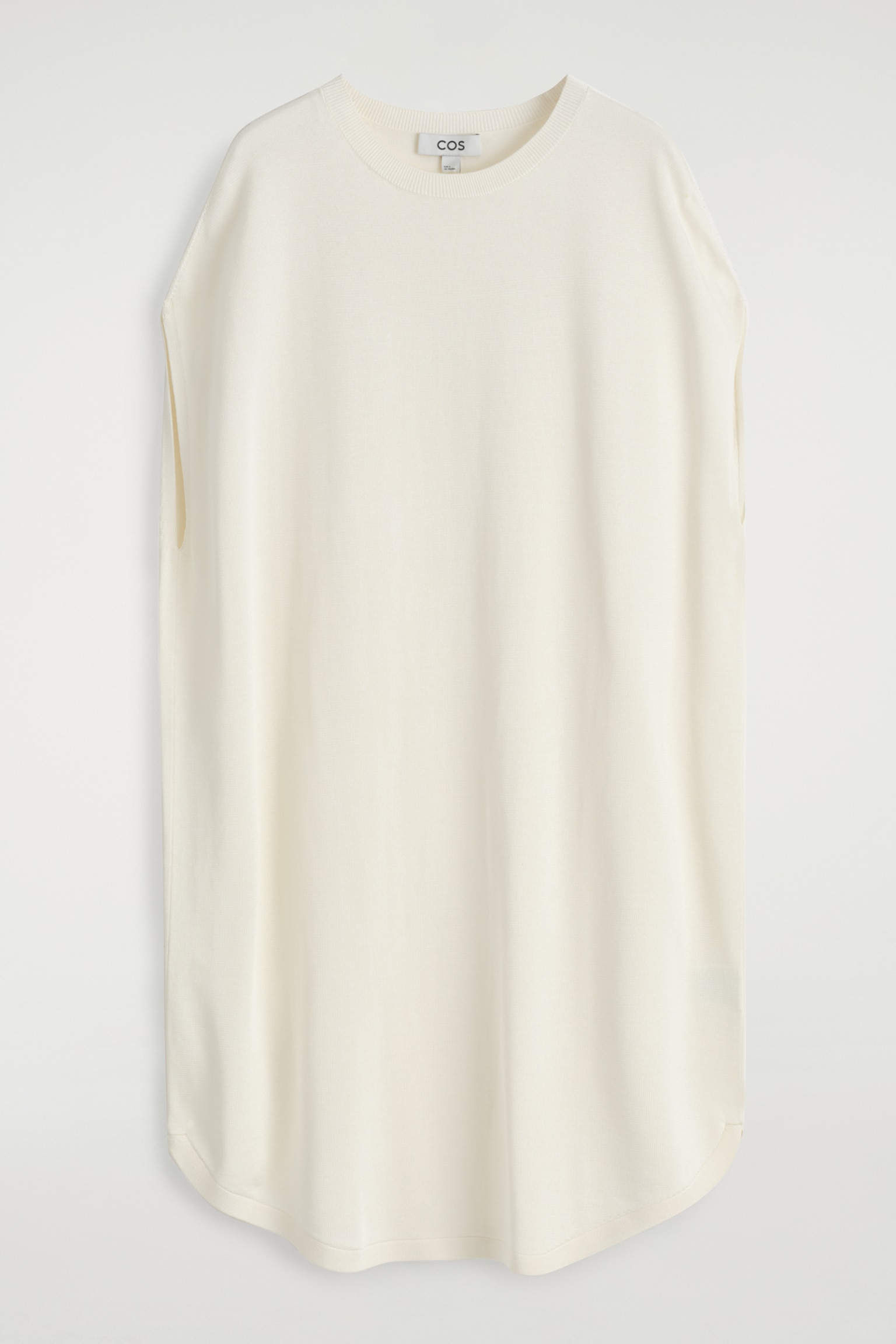RUND GESCHNITTENES STRICKKLEID - WEISS/SCHWARZ - 2