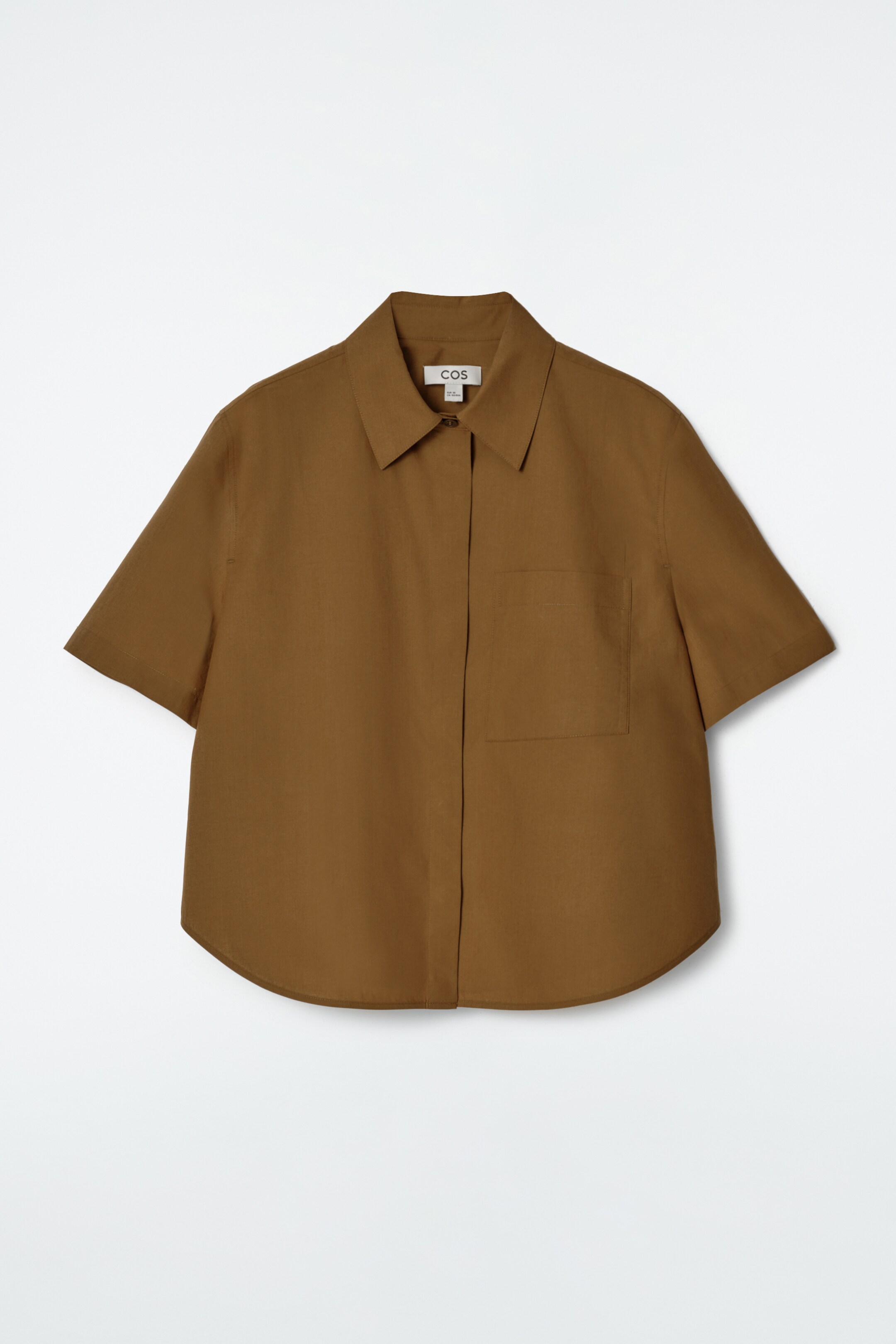 Grösseres Bild ansehen: VERKÜRZTES KURZARMHEMD AUS BAUMWOLLE - BRAUN - DAMEN | H&M CH 6