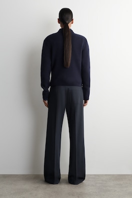 MILANO STRAIGHT-LEG PANTS — NAVY 3