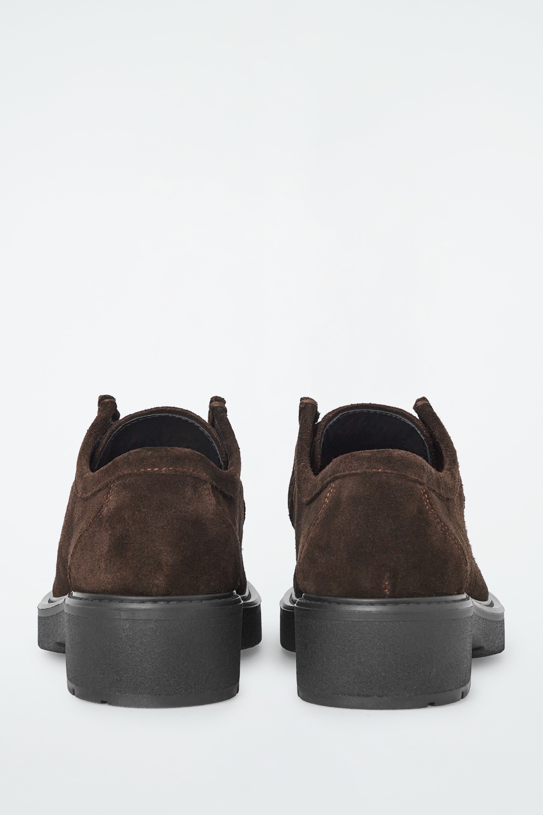 View larger image: CHUNKY SUEDE DERBY SHOES - DARK BROWN - Ladies | H&M GB 2