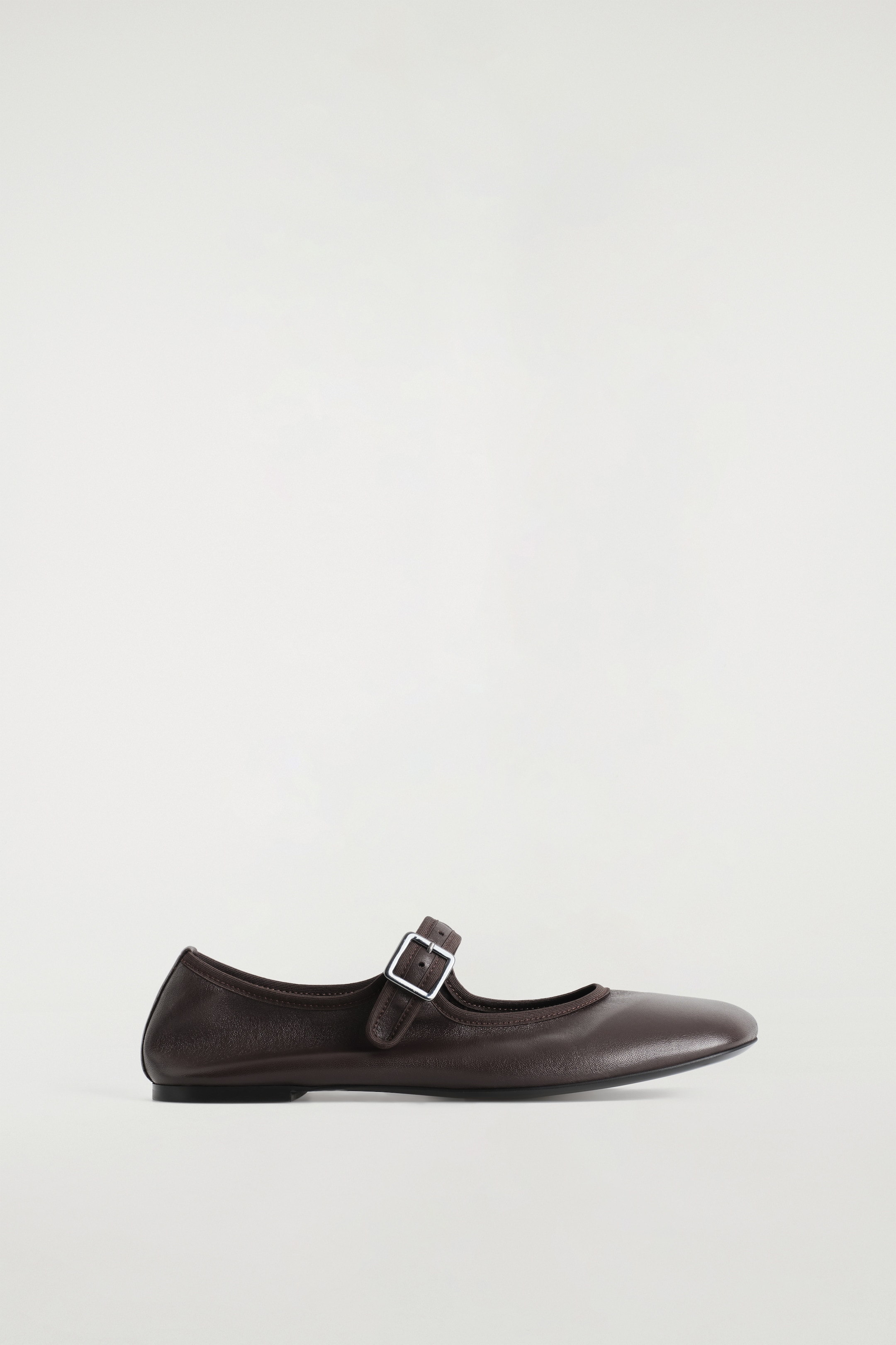 Ingrandisci l'immagine: SQUARE-TOE BUCKLED BALLET FLATS - BROWN - DONNA | H&M CH 4