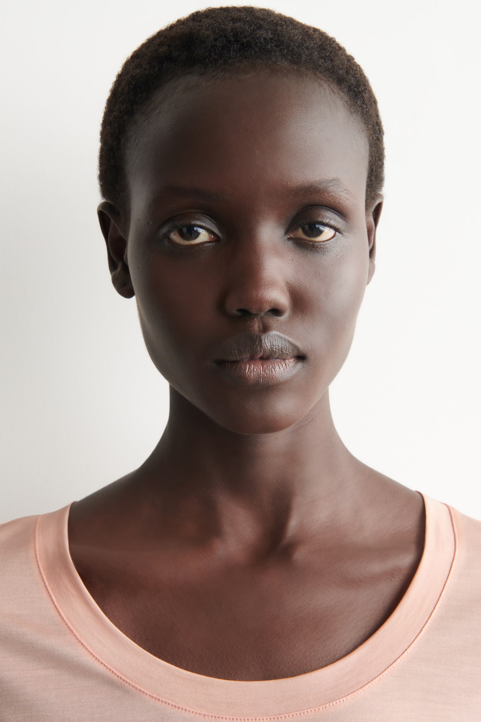 CAMISETA DE SEDA SLIM-FIT - ROSA/MARRÓN JASPEADO/MARFIL - 6