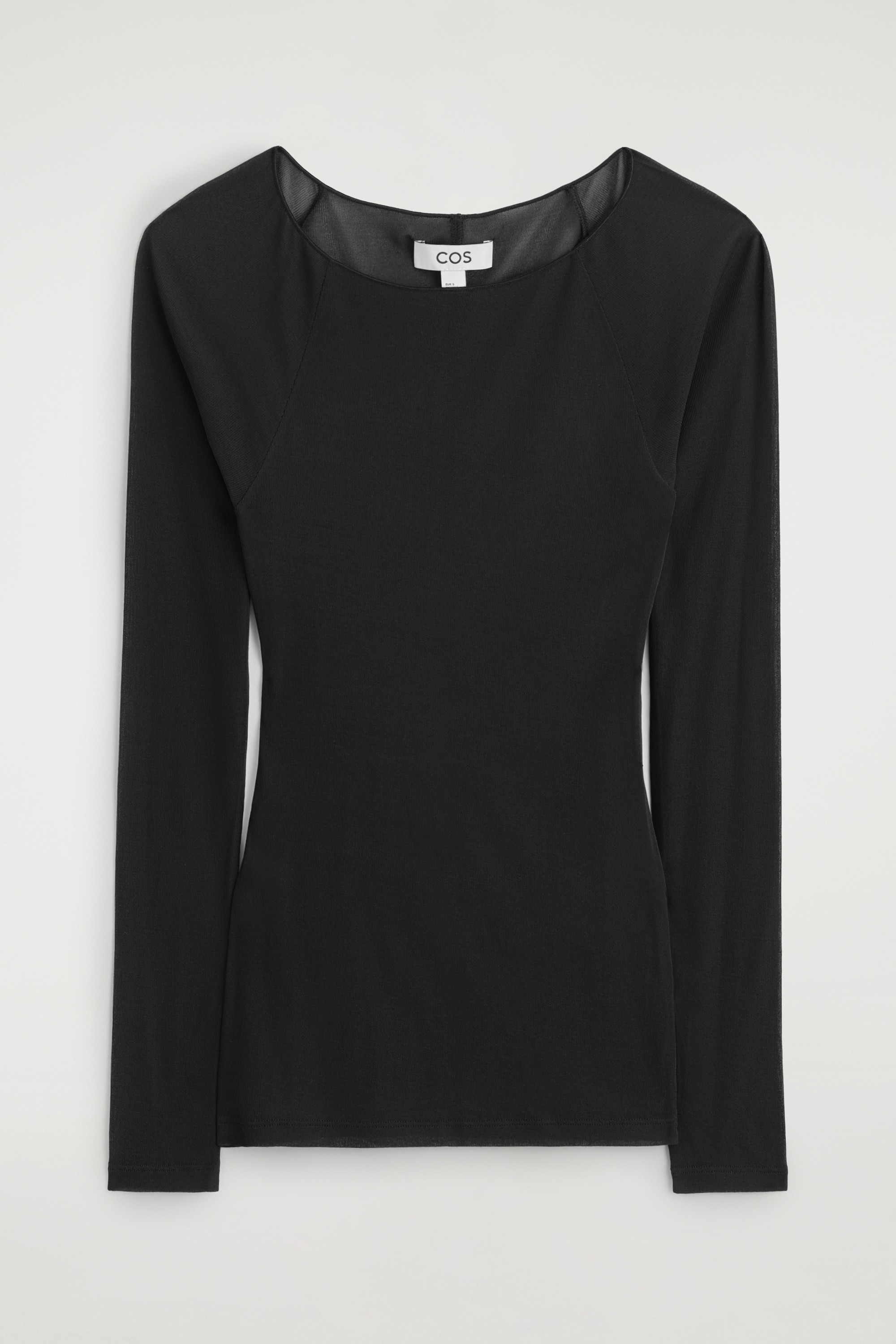 TOP AJUSTADO CANALÉ SEDA - NEGRO/AZUL MARINO