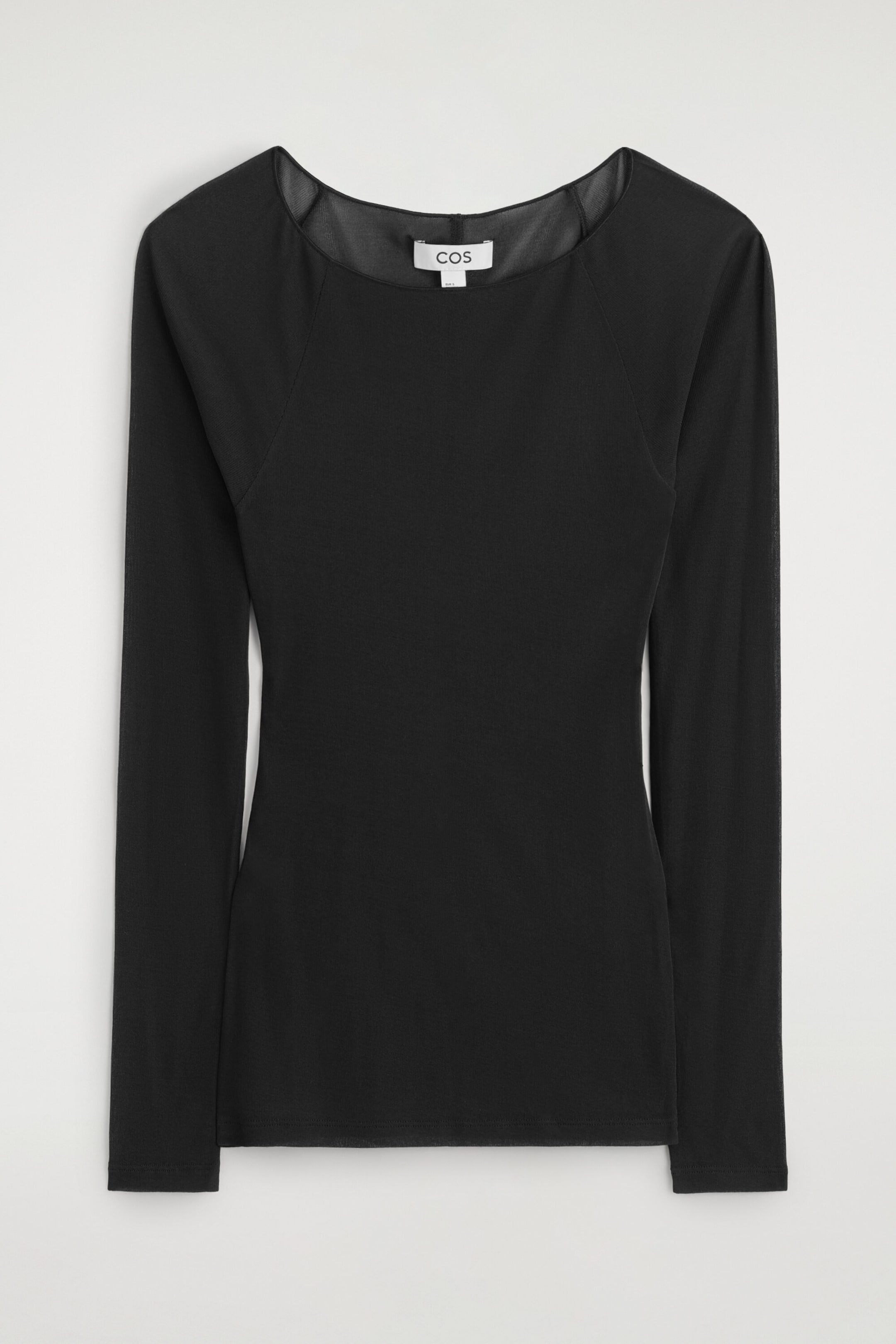 SLIM RIBBED SILK TOP