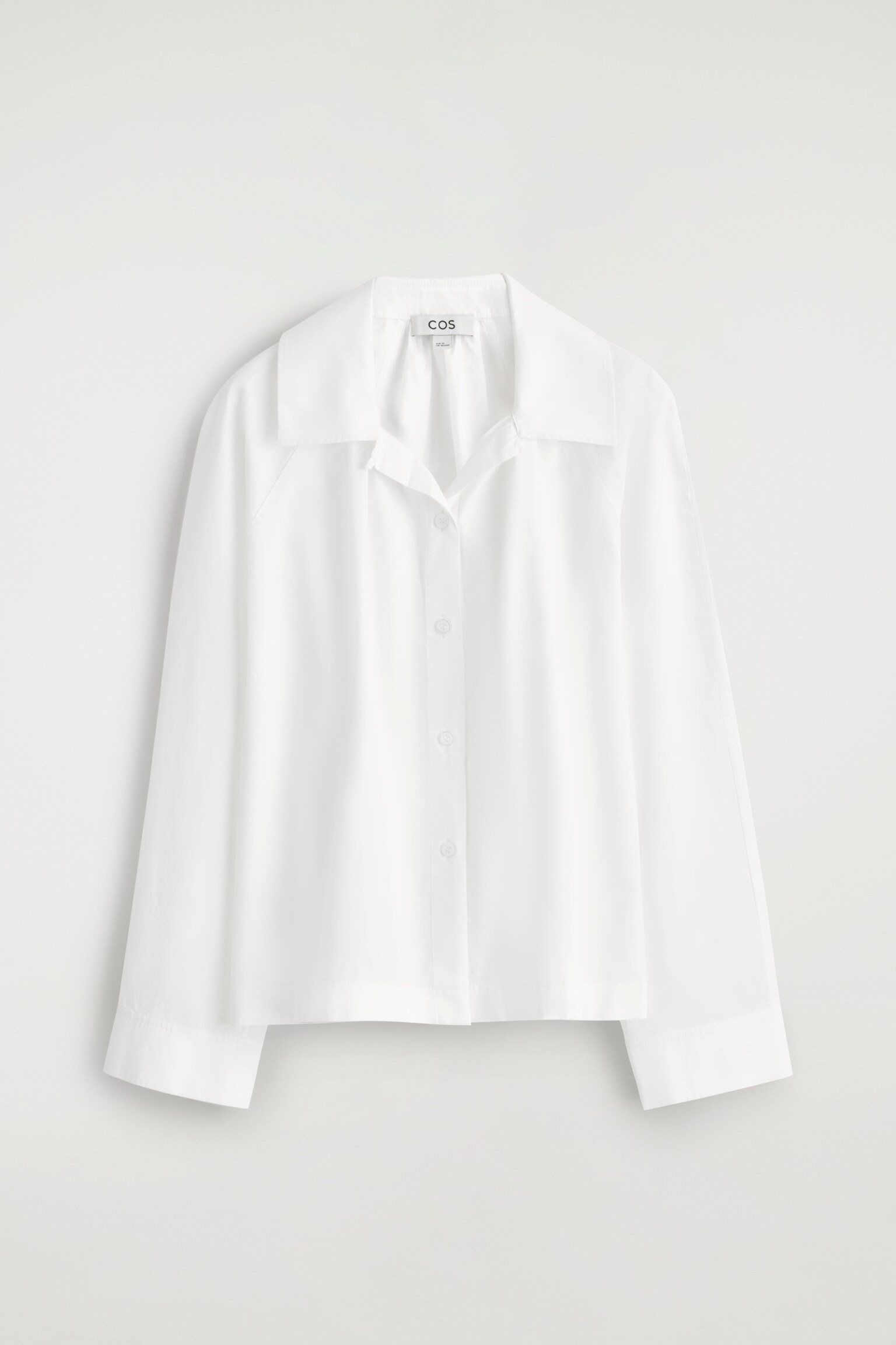 CAMICIA ARRICCIATA IN COTONE PIMA - BIANCO/NERO - 2