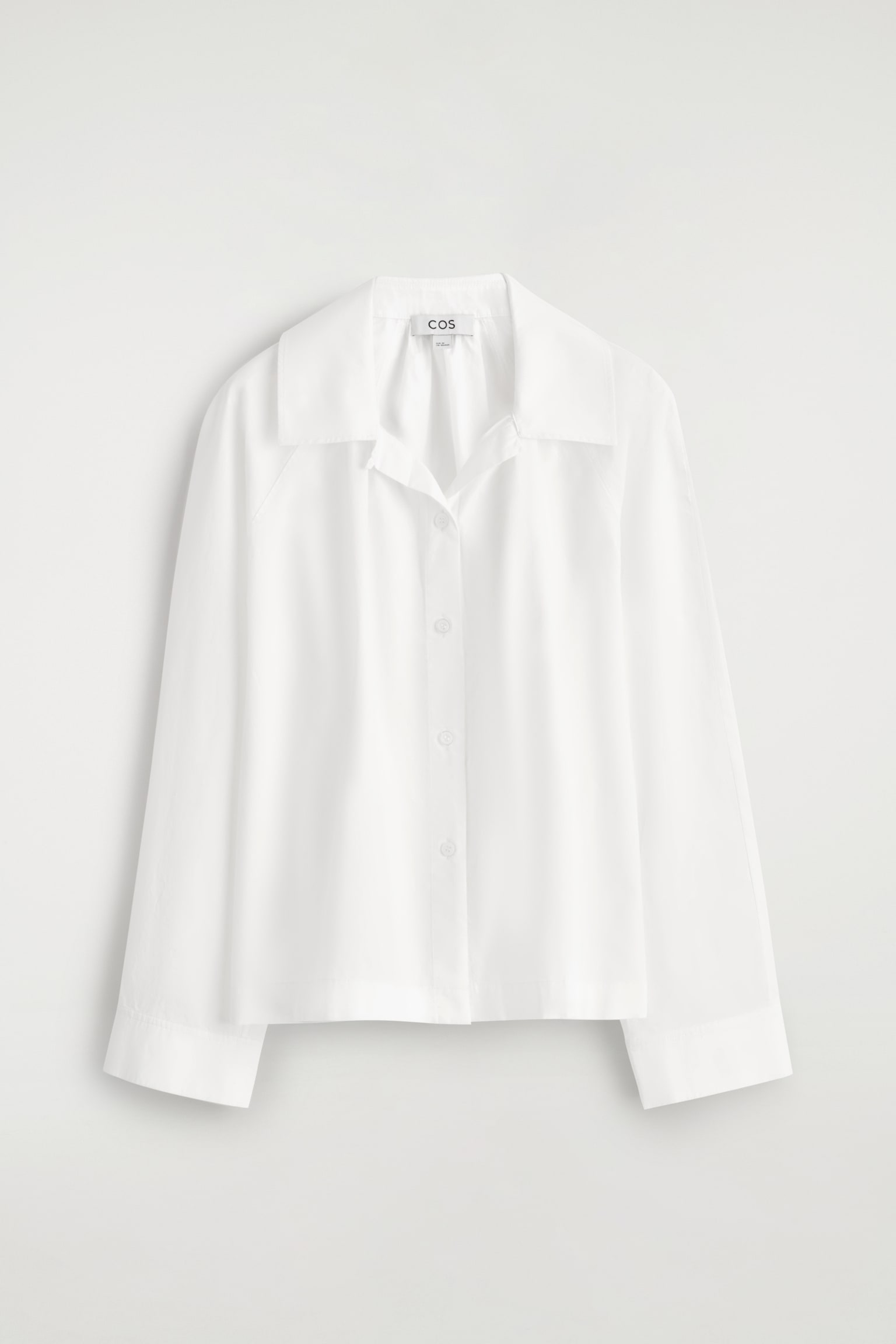 CHEMISE FRONCÉE EN COTON PIMA - BLANC/NOIR - 2