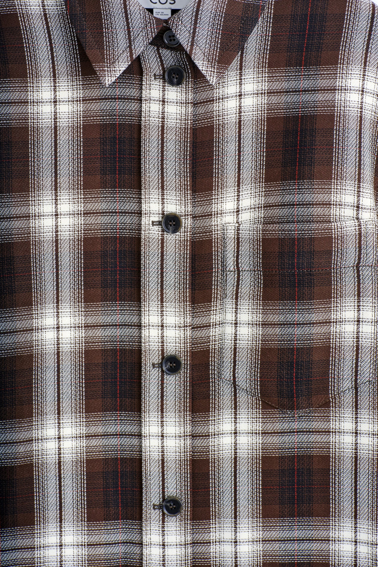 CHECKED OVERSHIRT — BURGUNDY / CHECKED