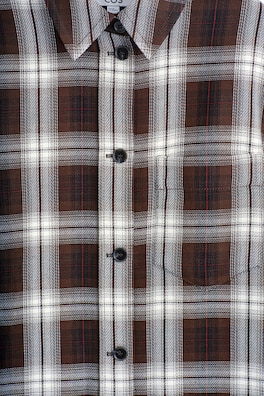 CHECKED OVERSHIRT — BURGUNDY / CHECKED 1