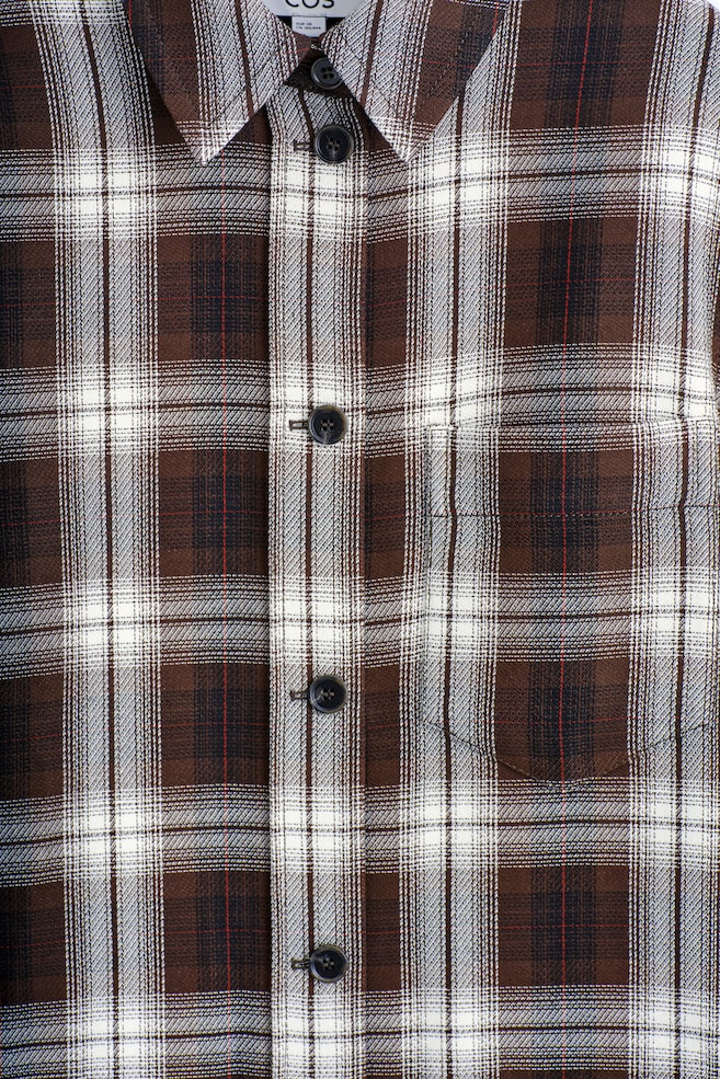 CHECKED OVERSHIRT — BURGUNDY / CHECKED