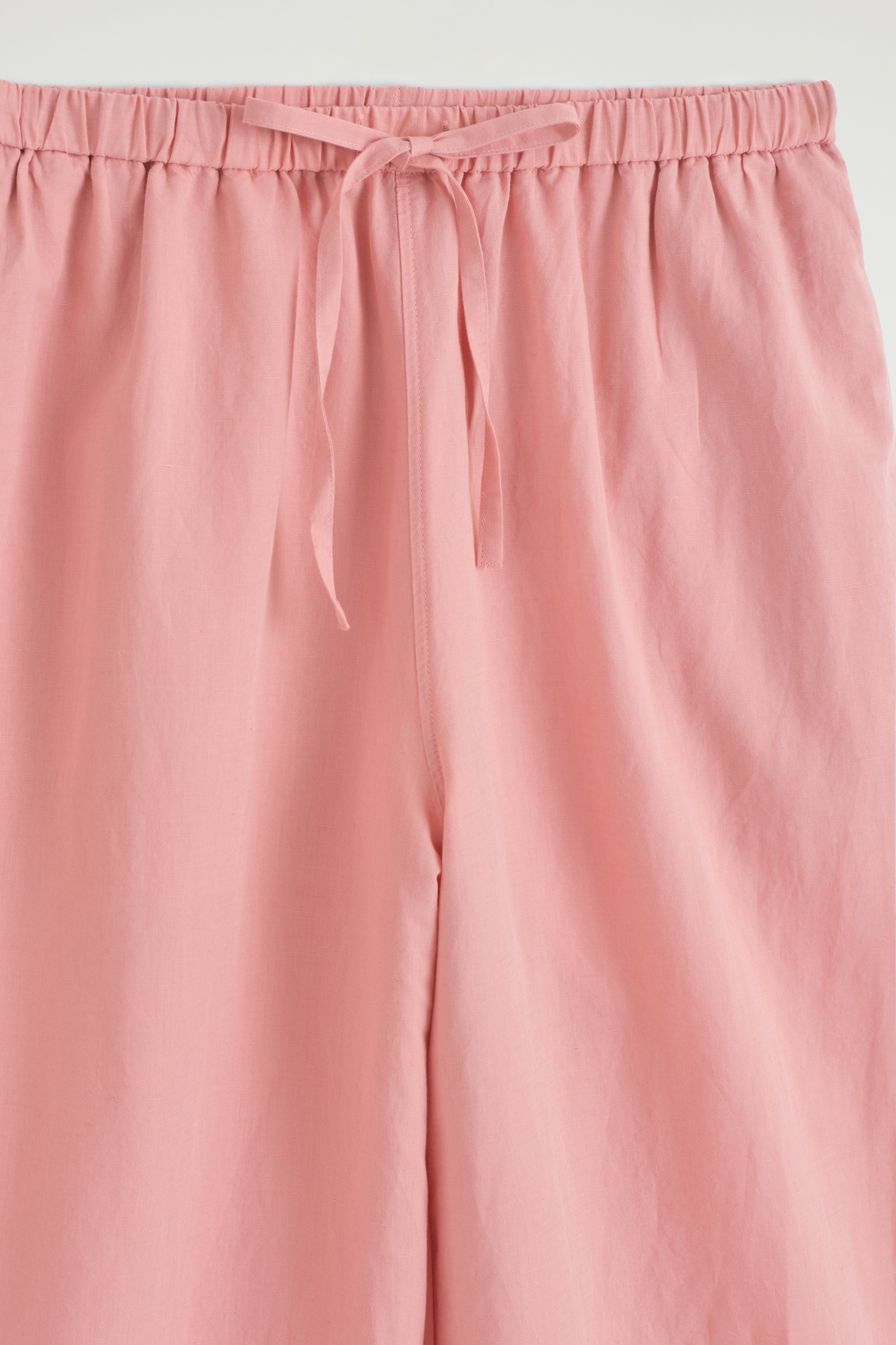 Visualizza immagine più grande: PANTALONI A GAMBA LARGA IN LINO CON COULISSE - ROSA - DONNA | H&M IT 12