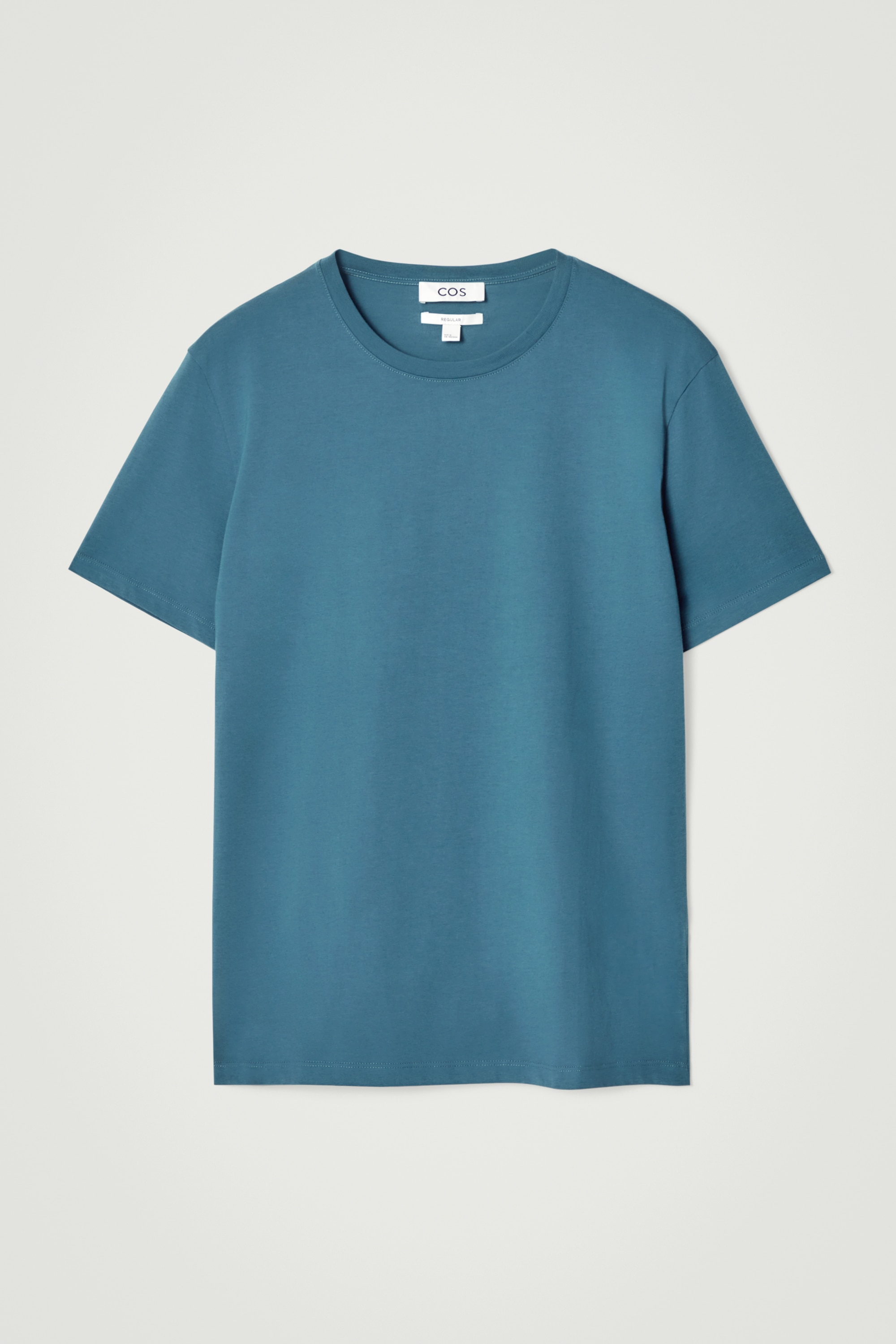 T-SHIRT REGULAR EM ALGODÃO - BLUE/preto/verde escuro/AZUL-MARINHO/branco
