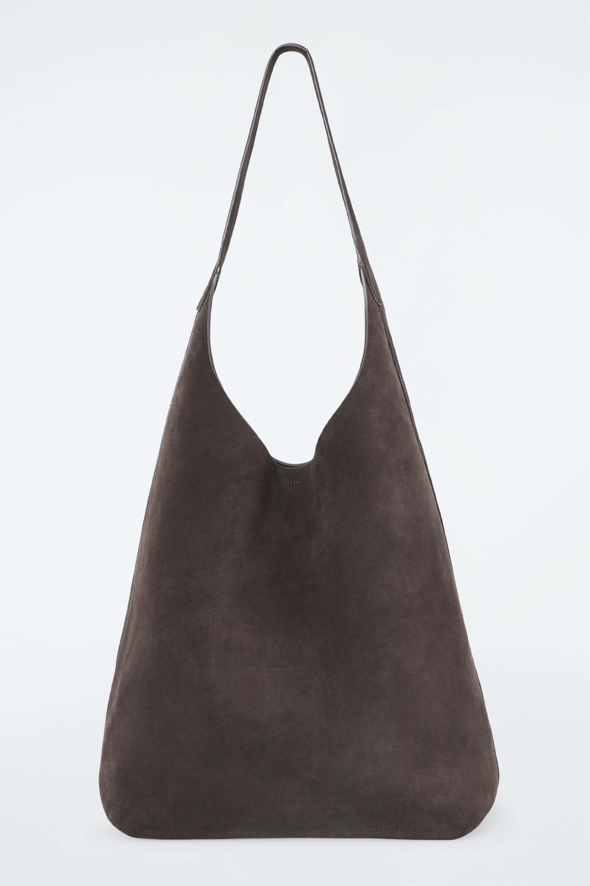 SERIF TOTE BAG - SUEDE - DARK BROWN | COS US