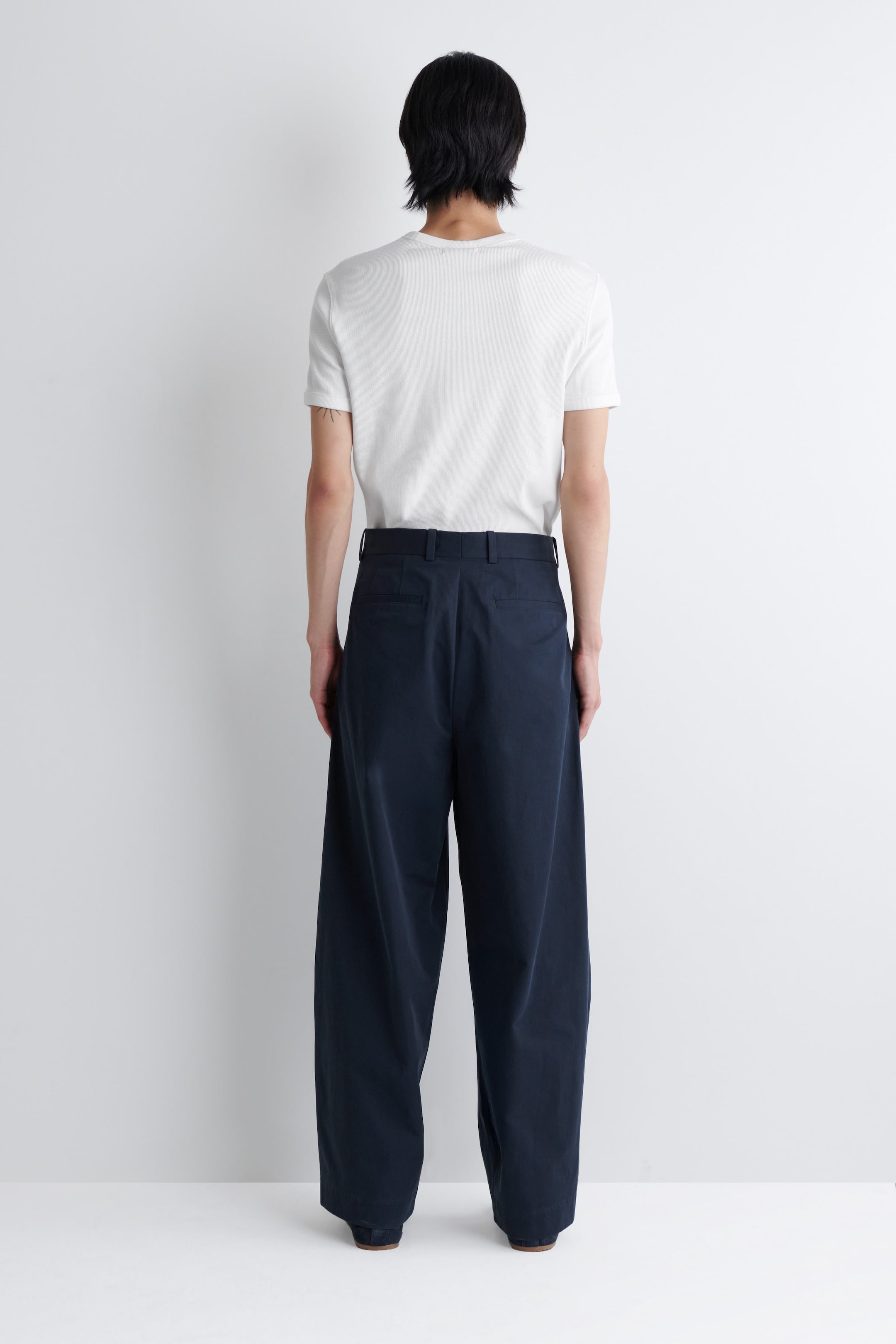 WIDE-LEG COTTON PANTS
