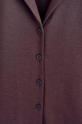 MODAL-JERSEY SHIRT — BURGUNDY 6