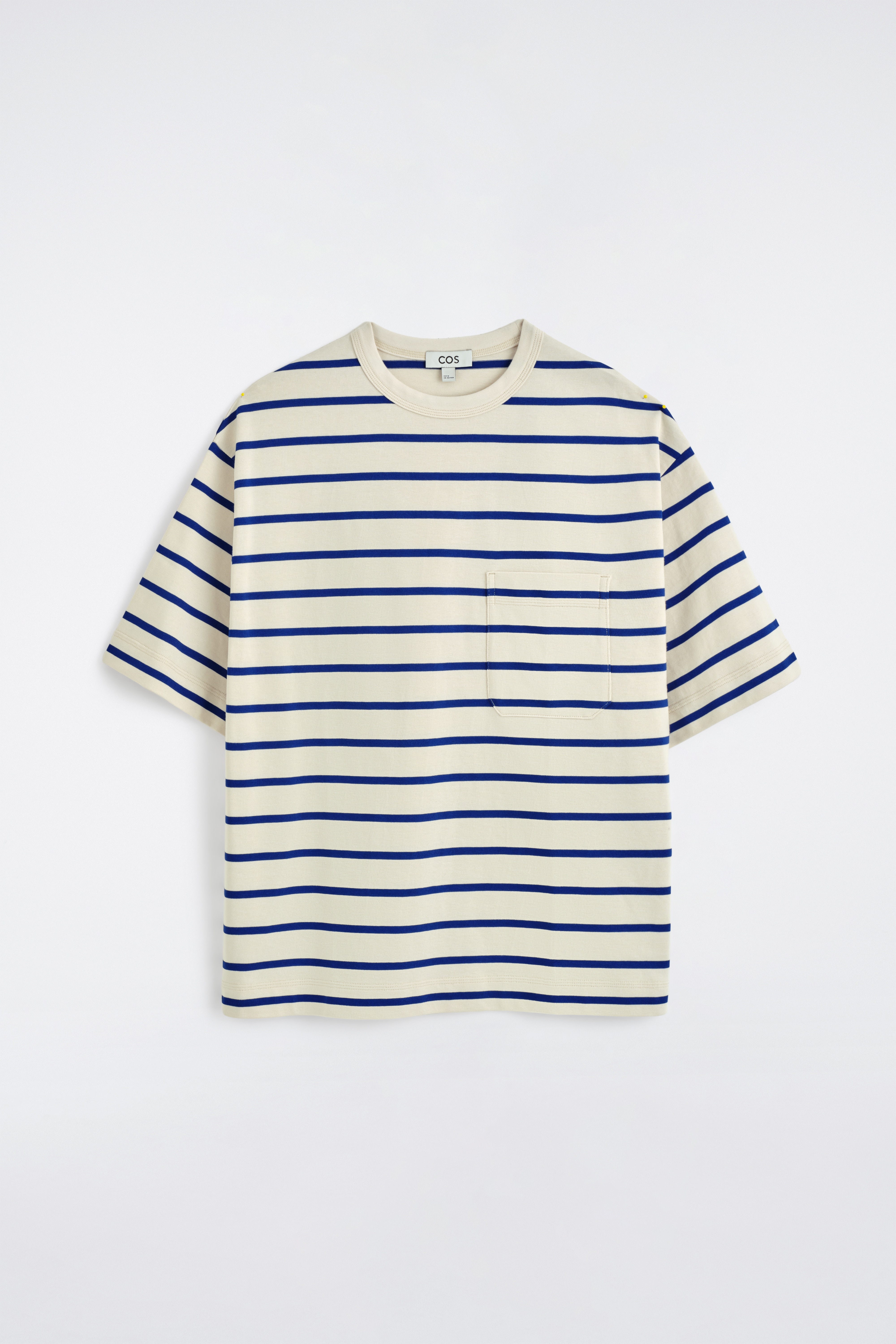 GEWICHTIGES OVERSIZED-T-SHIRT - BLAU/WEISS/GESTREIFT/DUNKELGRÜN/WEISS/KHAKI/SCHWARZ/GESTREIFT/SCHWARZ/NAVYBLAU