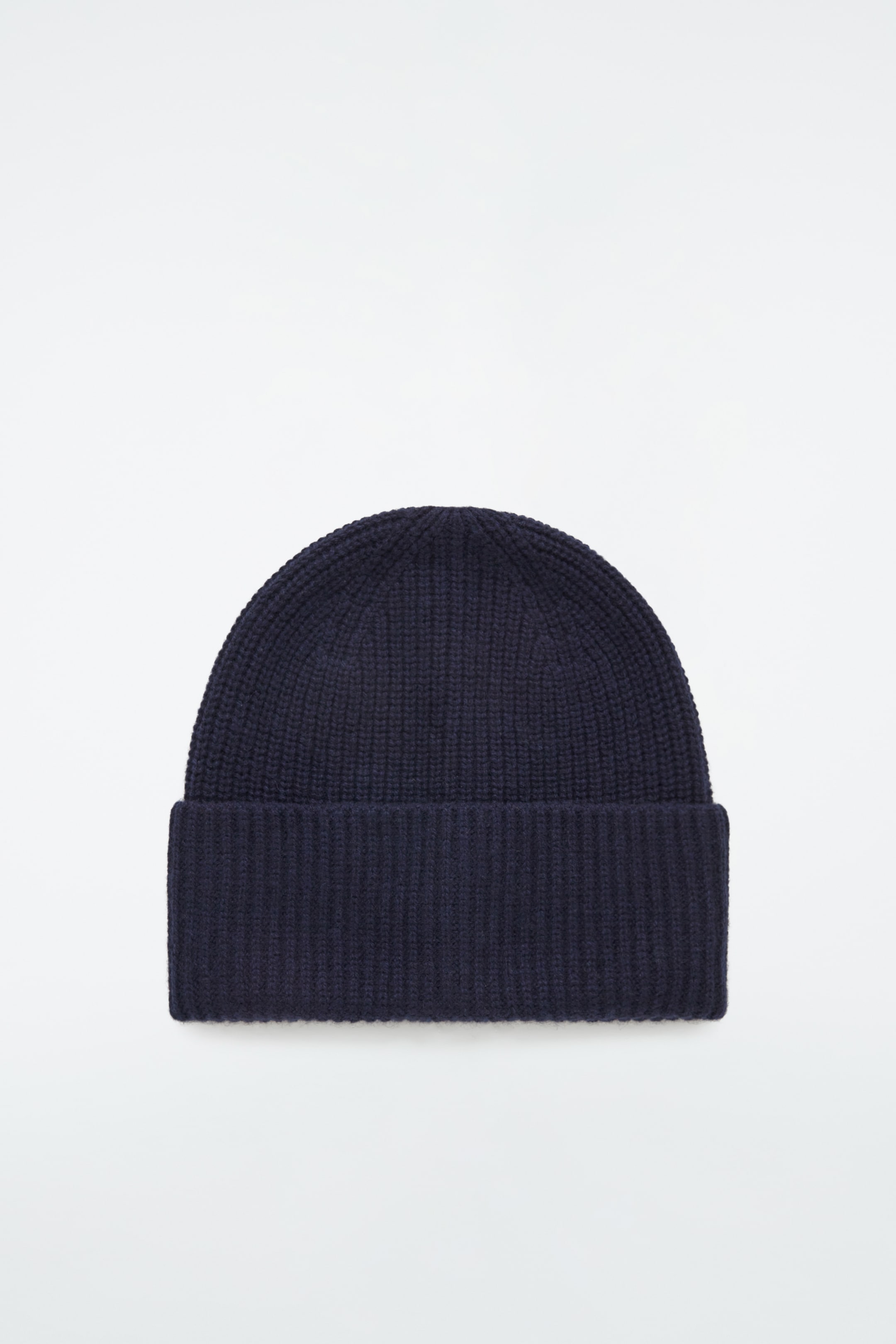 Ingrandisci l'immagine: RIBBED WOOL AND CASHMERE BEANIE - NAVY - DONNA | H&M CH 1
