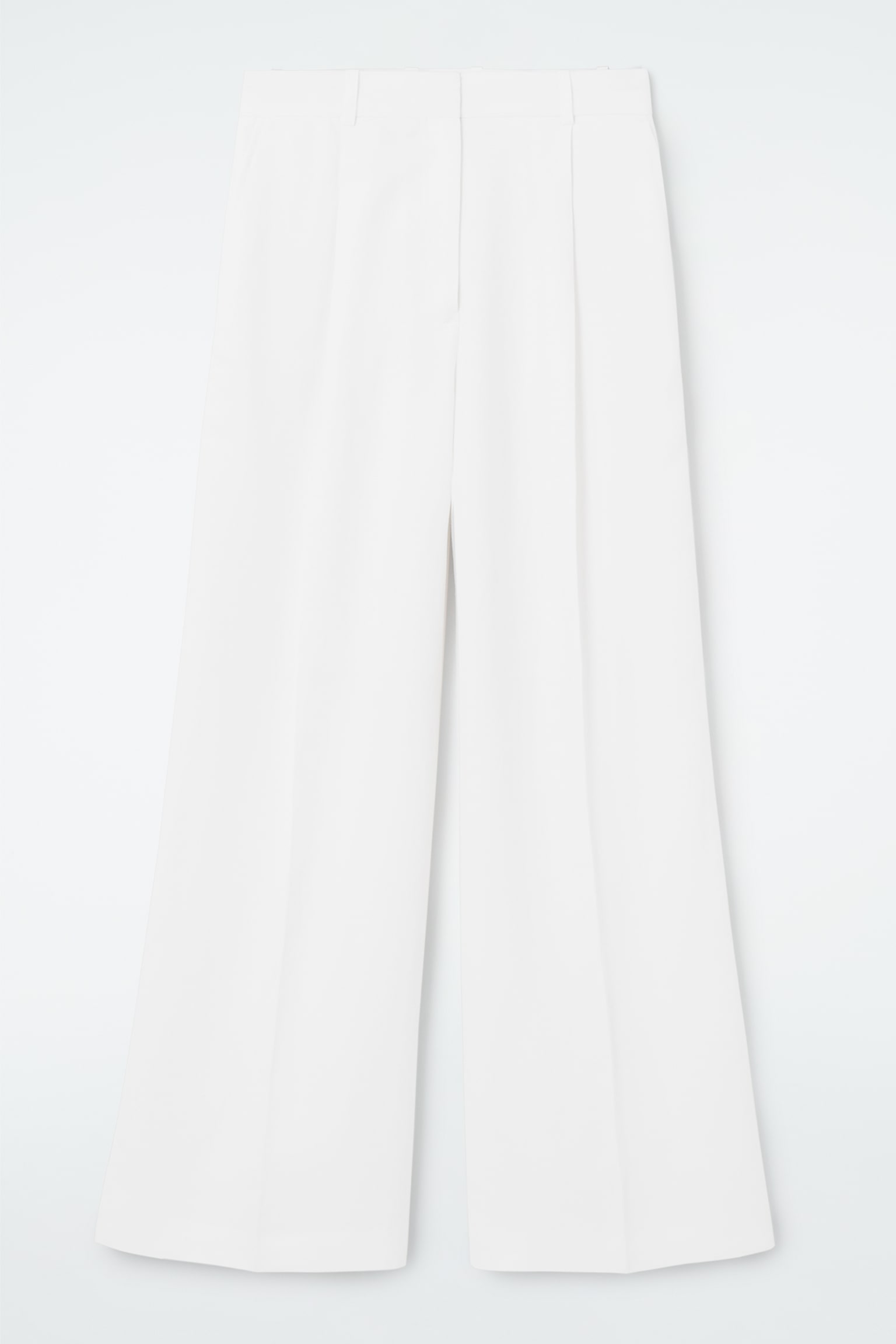 ELEGANTE HOSE AUS LEINEN-MIX - WEISS
