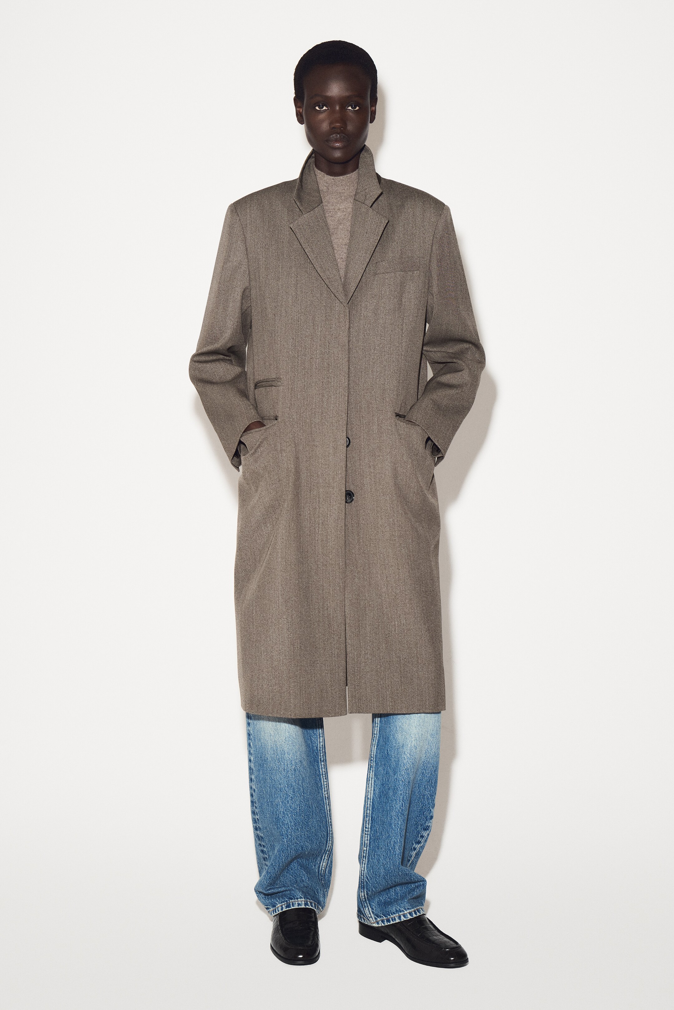 Größeres Bild anzeigen: HOSE AUS PIMA-BAUMWOLLE MIT BARREL-BEIN - SCHWARZ - Ladies | H&M AT 7