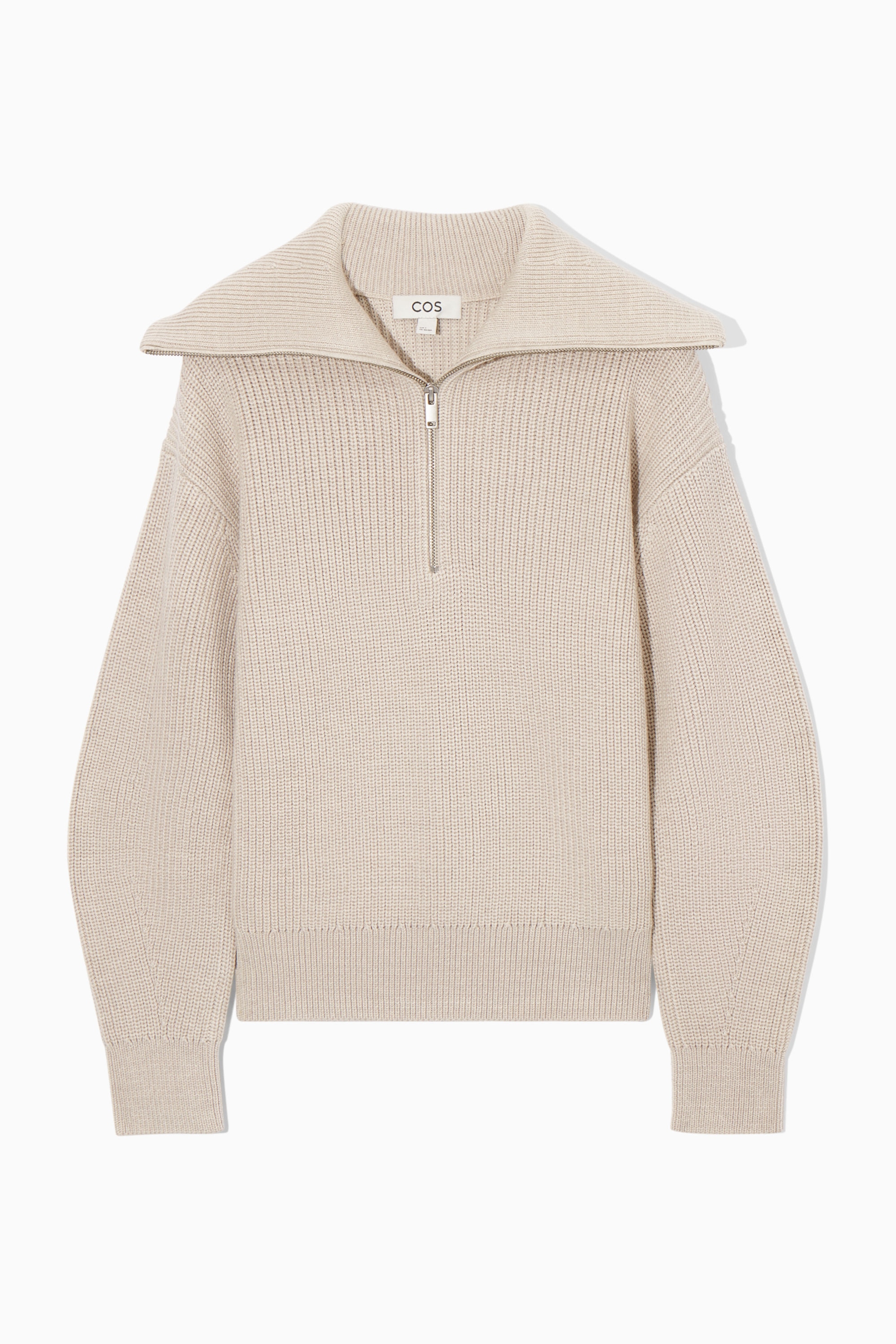 新品未使用Halfzip Wool Pullover アイボリー charli-xcx-half-zip-sweater.