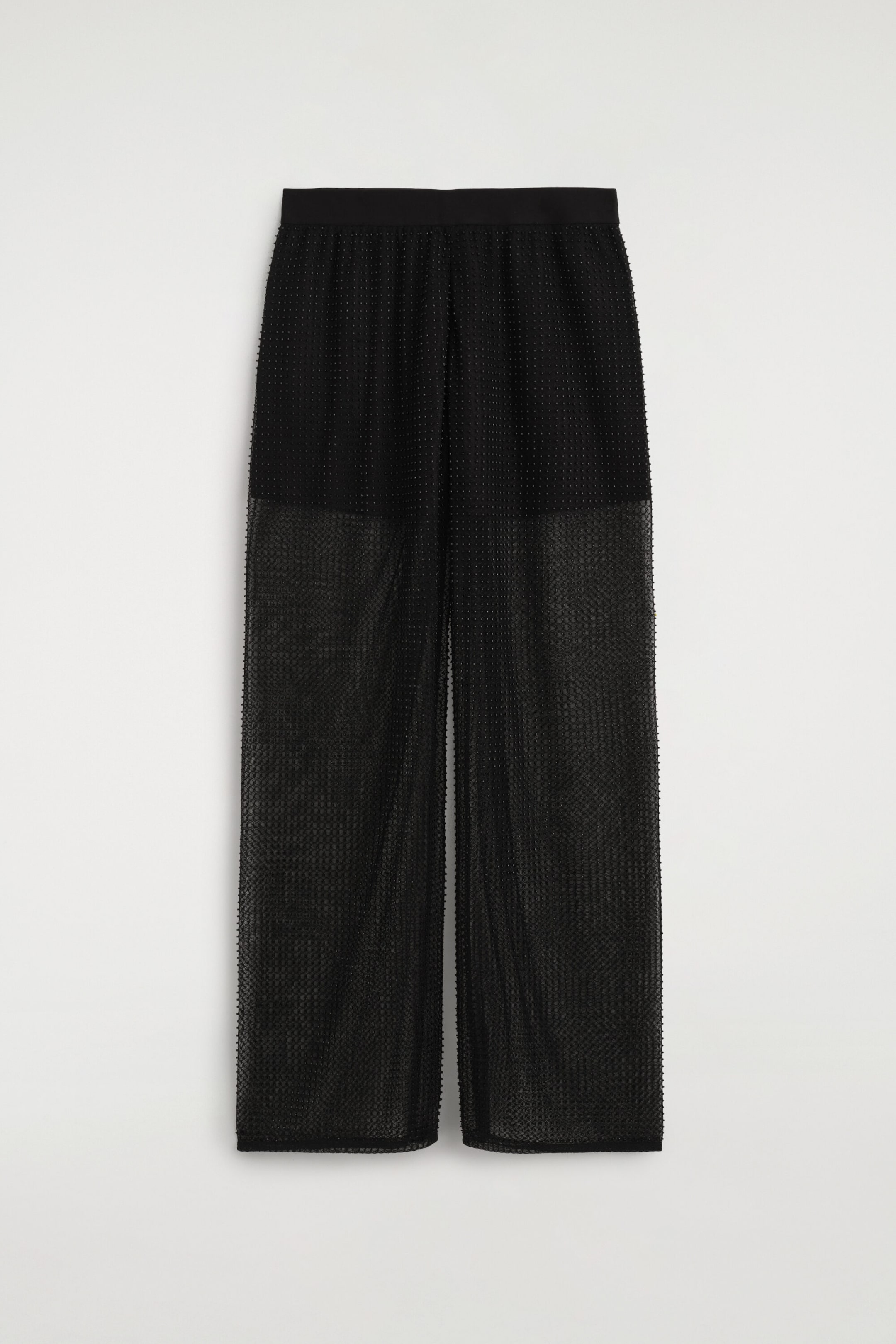 BEADED KNITTED TROUSERS