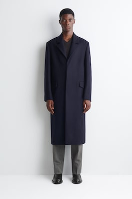TAILORED WOOL COAT — MIDNIGHT 1