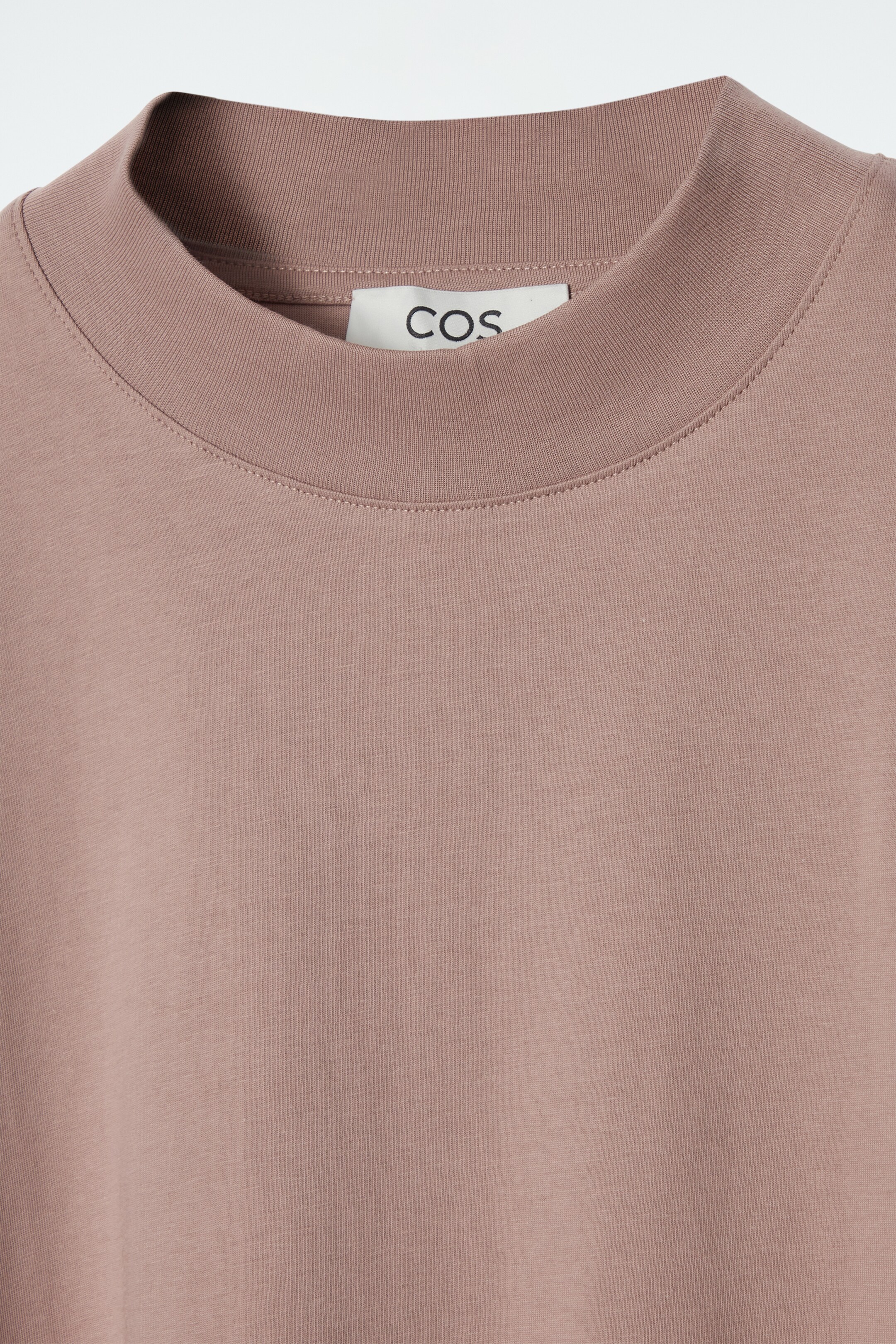 View larger image: REGULAR BOXY MOCK-NECK T-SHIRT - BEIGE - Ladies | H&M GB 2