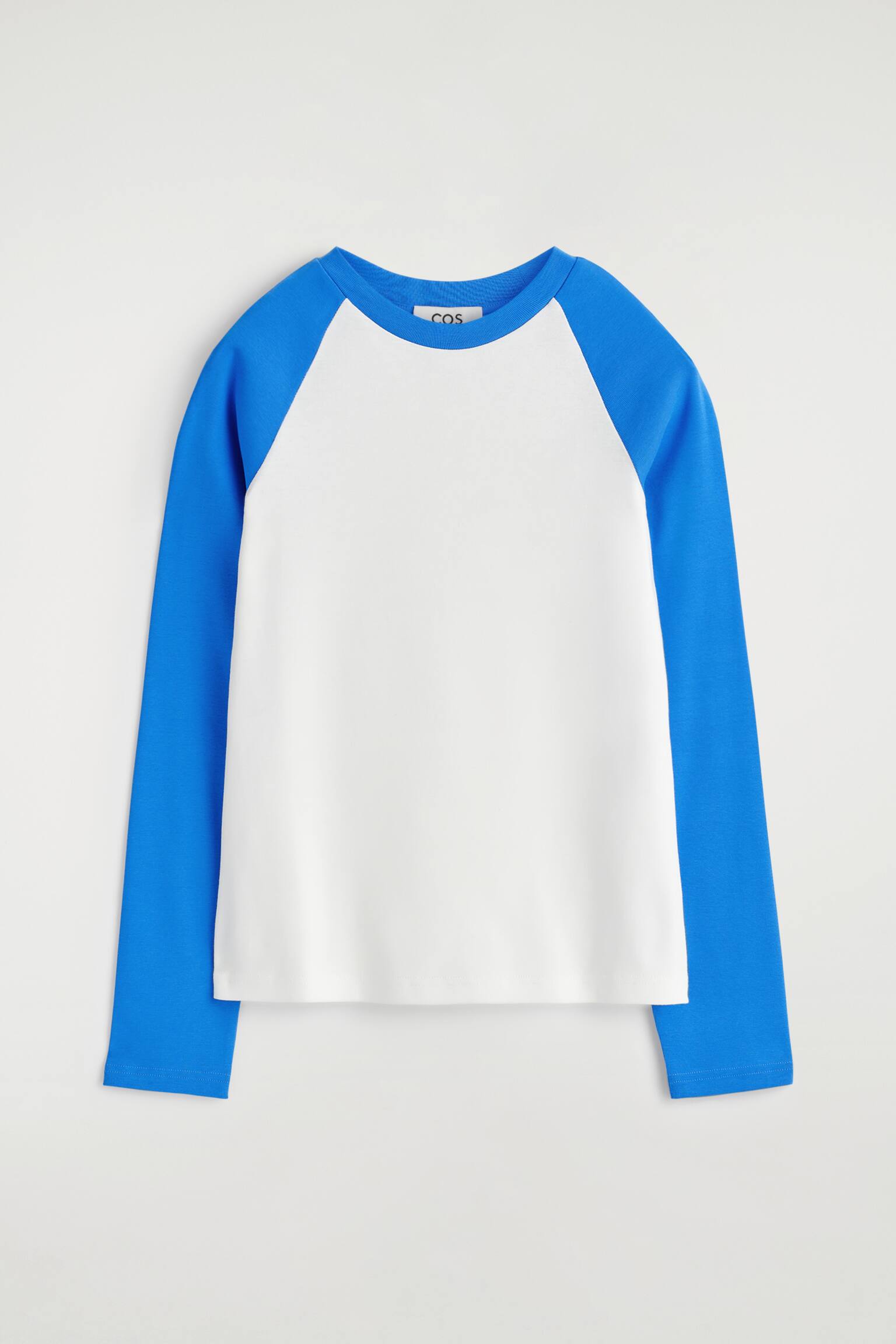 T-SHIRT CON MANICHE A CONTRASTO - BIANCO / BLU/BIANCO / MARRONE - 2