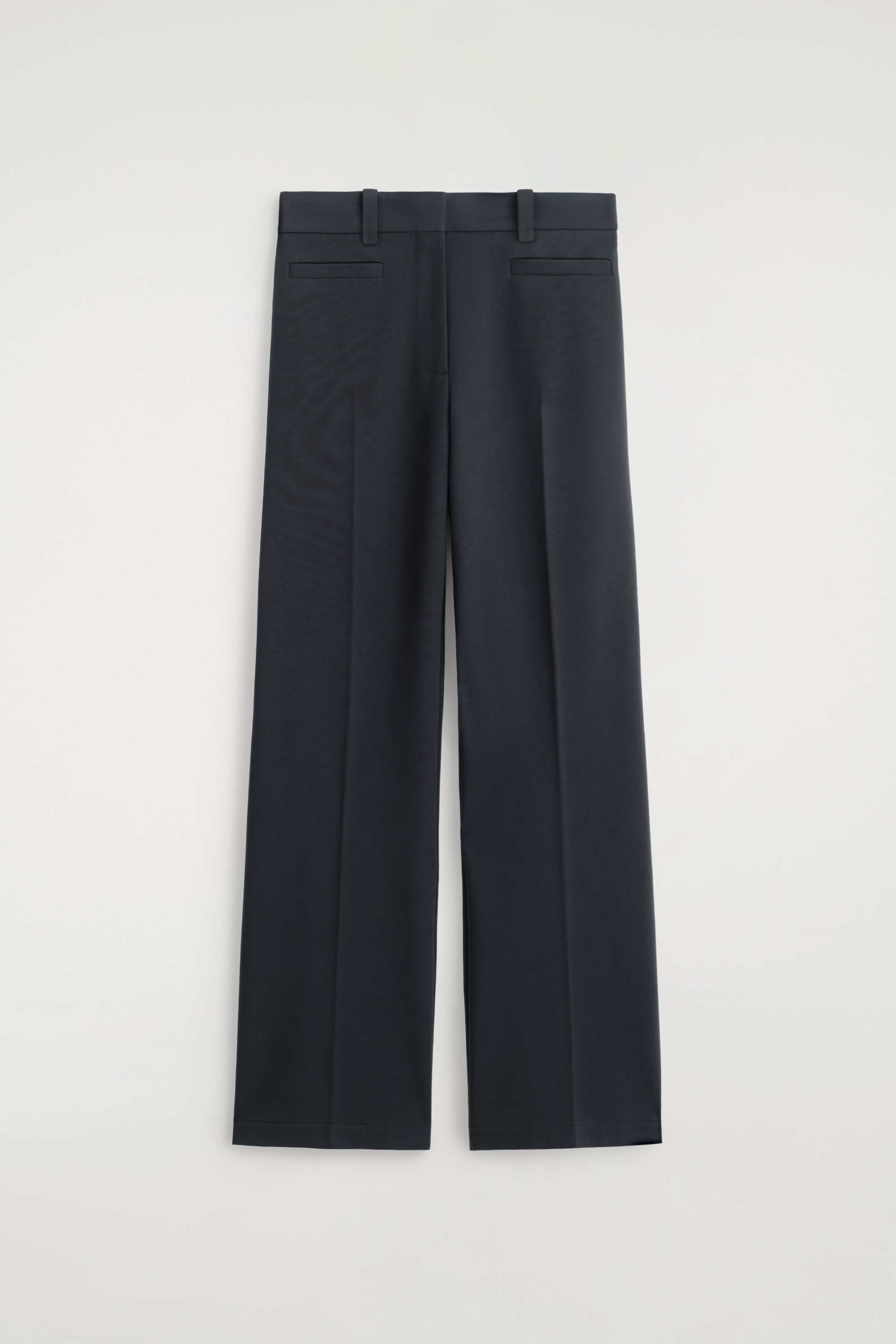 MILANOSTICKADE BYXOR MED RAKA BEN - MARINBLÅ