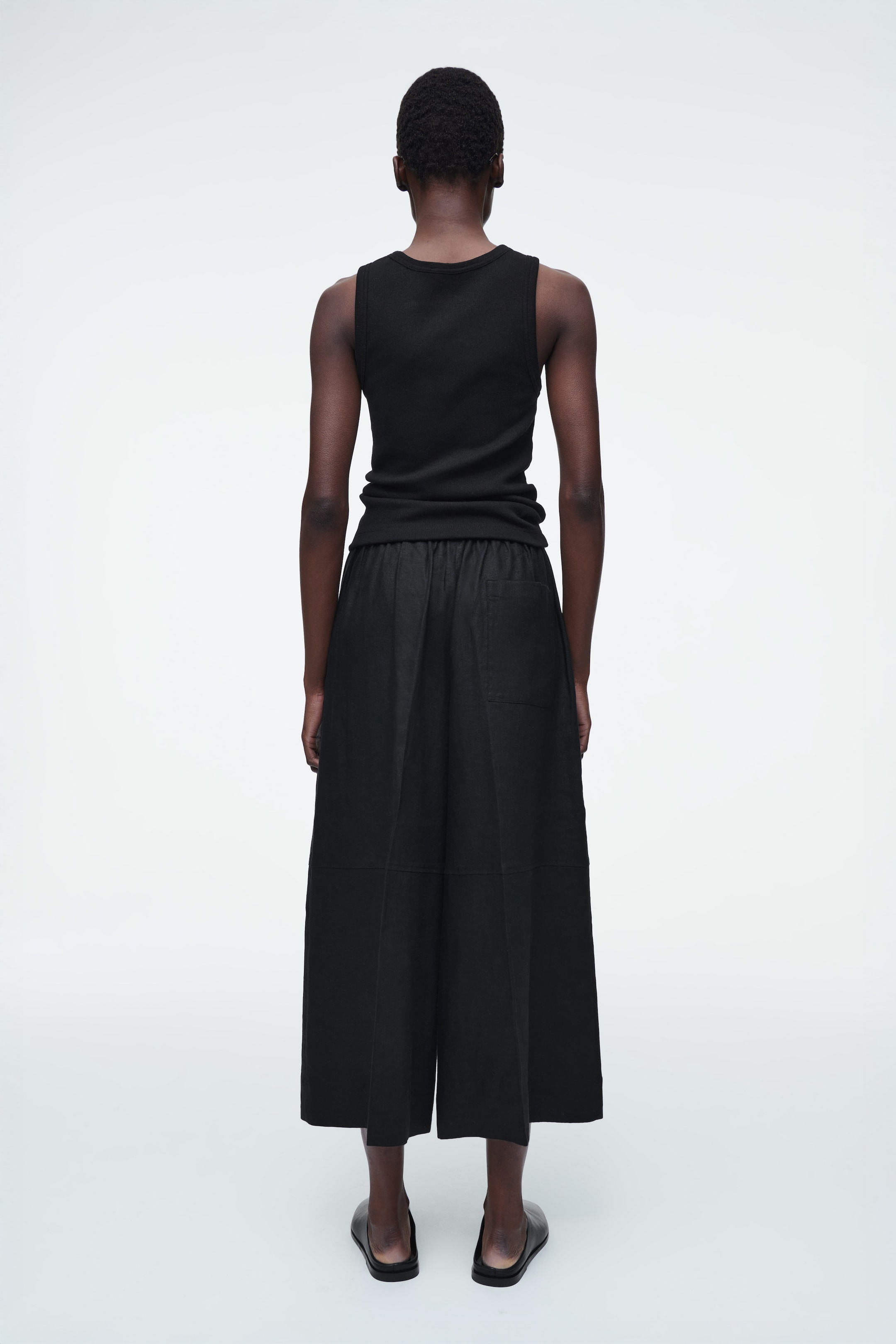 Ingrandisci l'immagine: LINEN CULOTTES - BLACK - DONNA | H&M CH 5