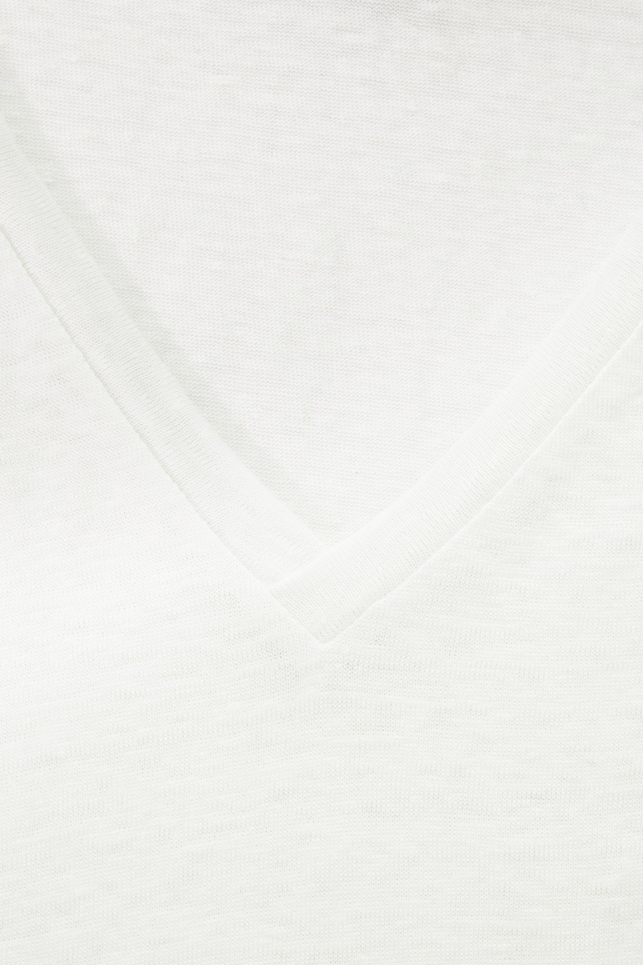 Grösseres Bild ansehen: T-SHIRT AUS LEINEN MIT NORMALER PASSFORM - WEISS - DAMEN | H&M CH 2