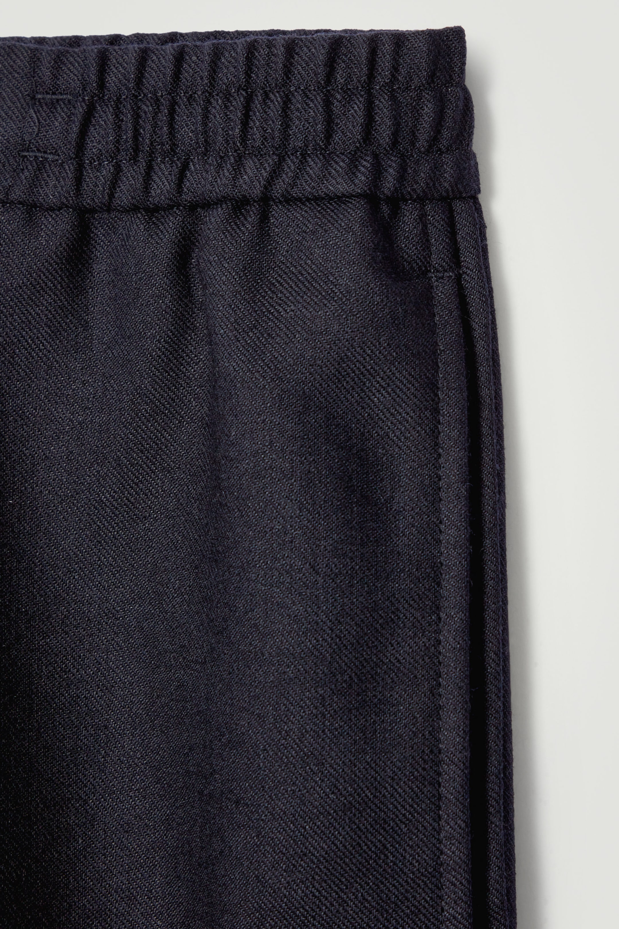 TAILORED WOOL-FLANNEL STRAIGHT-LEG TRACK PANTS