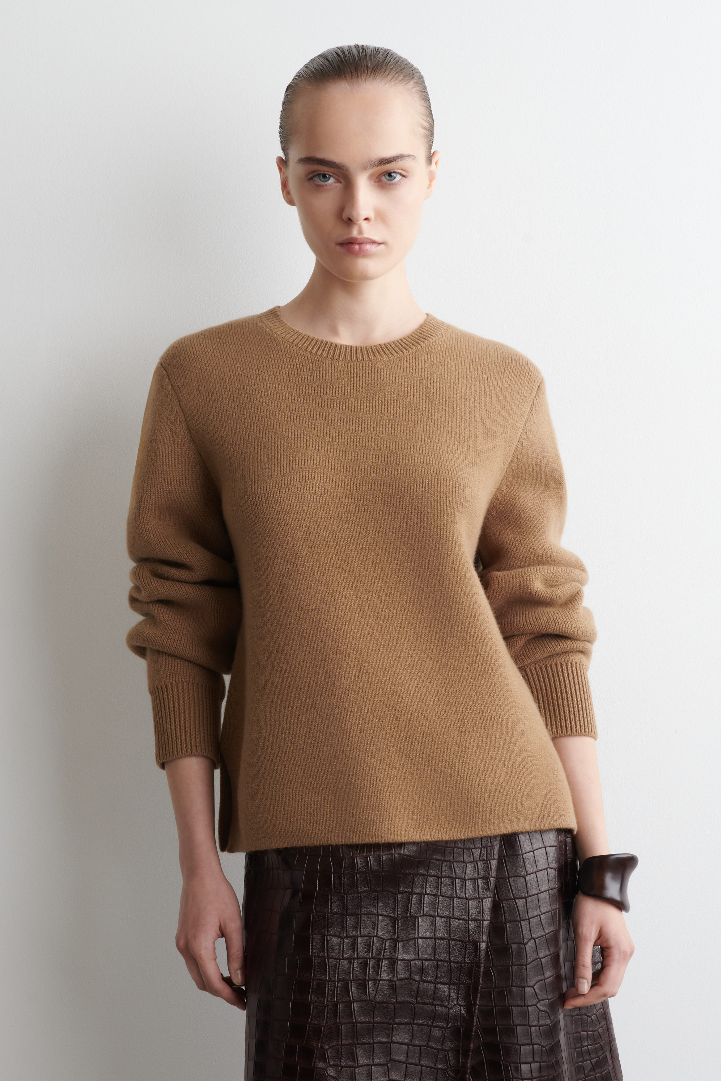 ブリーフィング　MERINO WOOL LOGO CREWNECK KNIT BRIEFING - 【レディース】 WOMEN'S MERINO WOOL LOGO CREWNECK