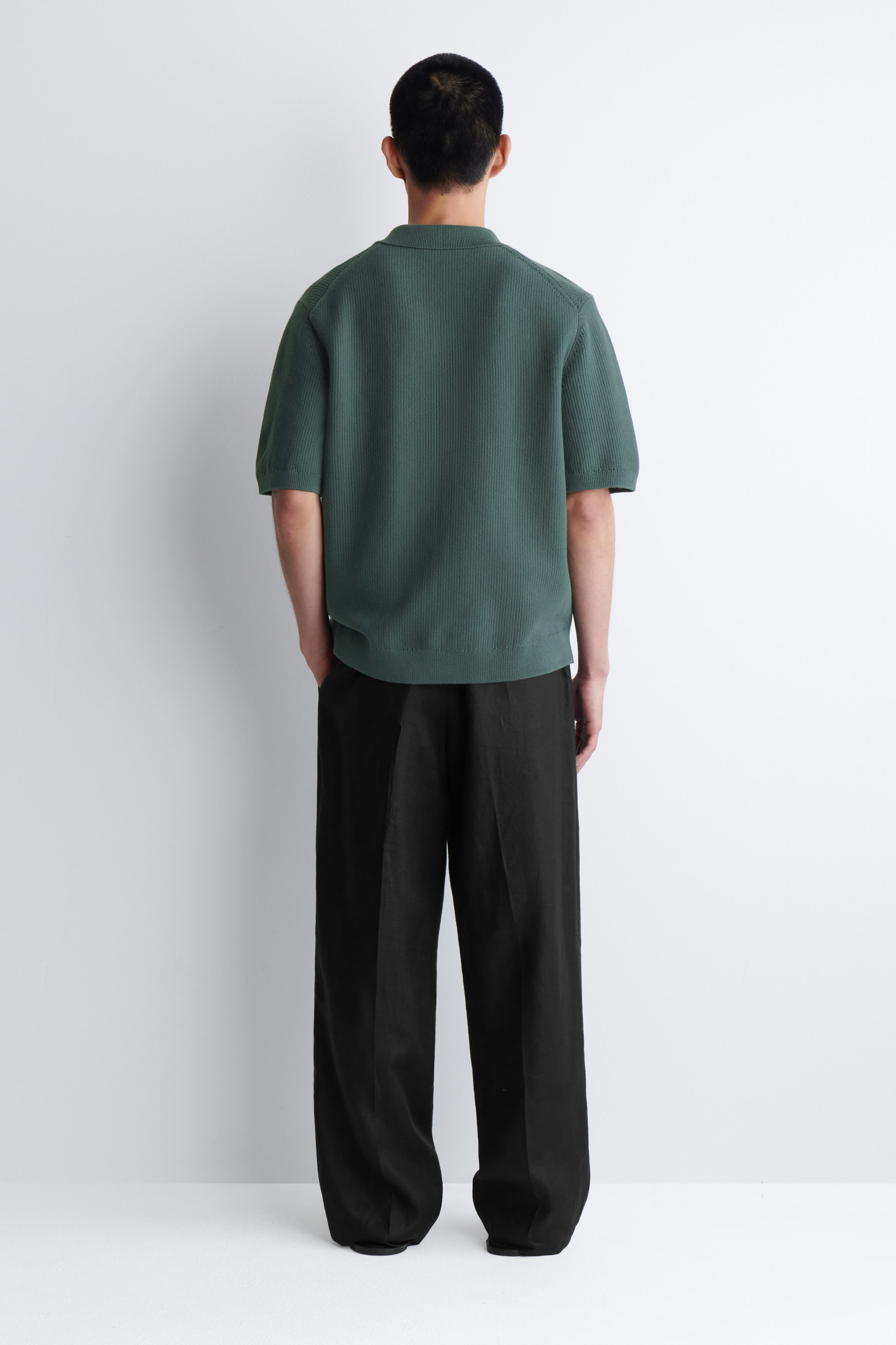 ★PISCESS★PS Basic Waffle T-shirt★Navy★大人気★ Waffle Terry Shirt - Nearly Black